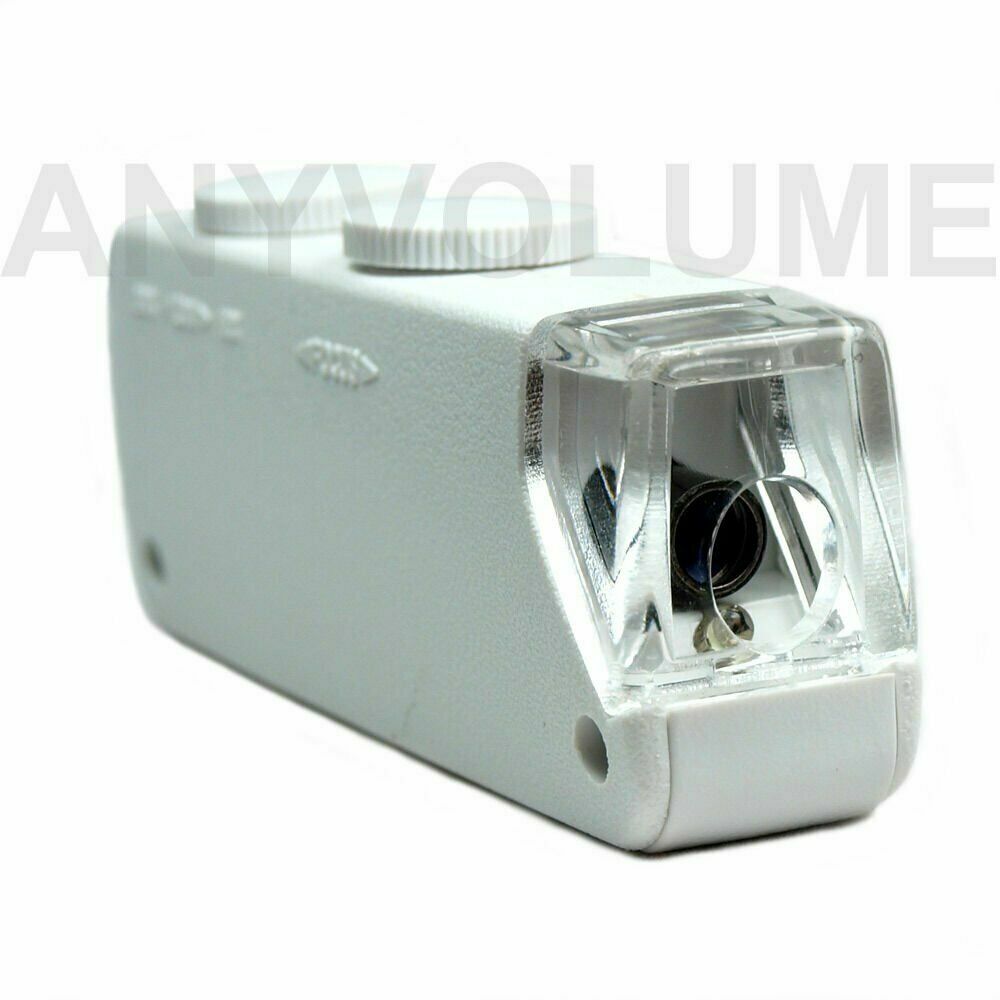 Mini 160X – 200X Zoom Lighted Microscope Jewelers Loupe Magnifying Glass