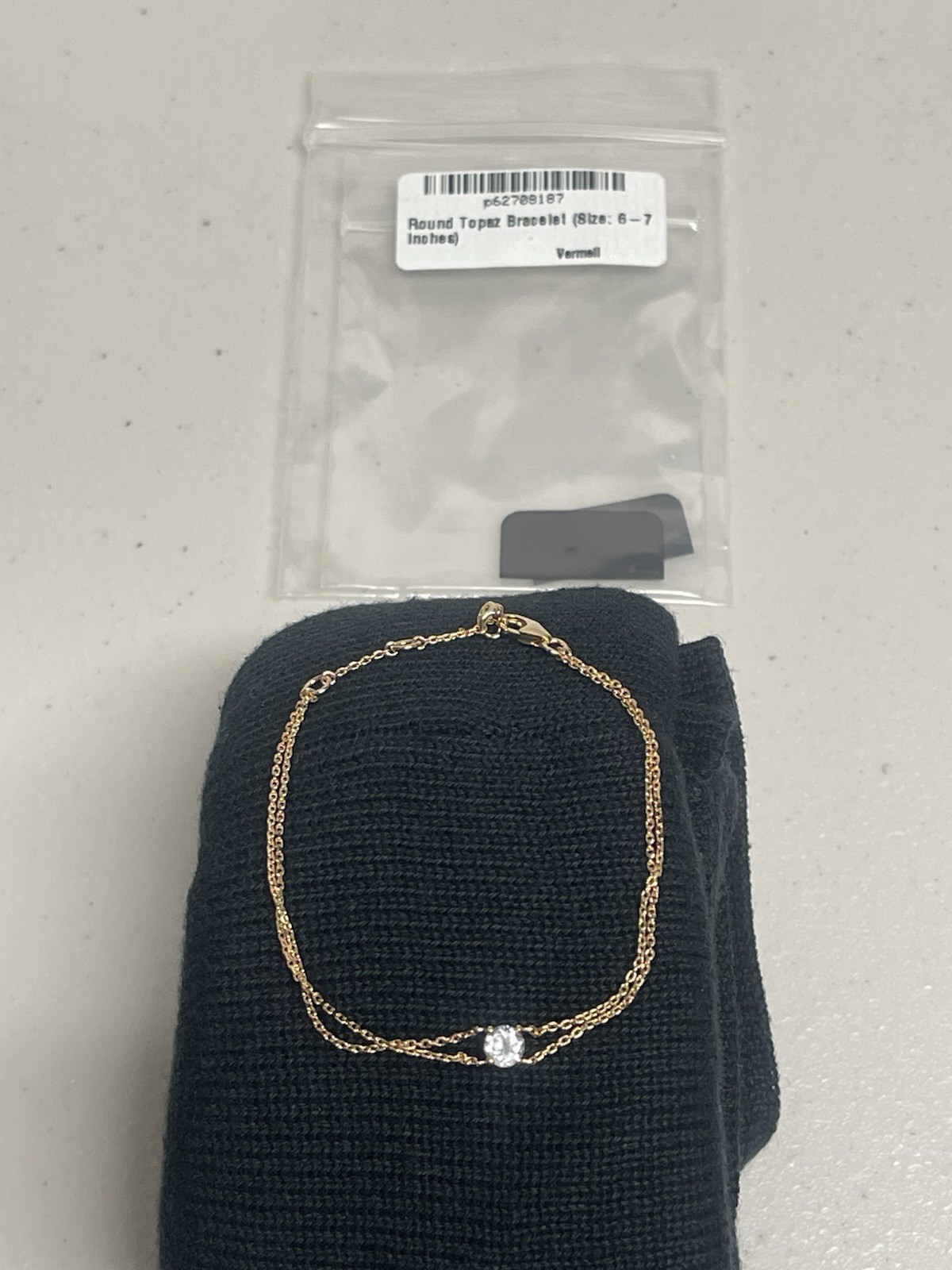Mejuri Bracelet 18k Gold Vermeil Lab Grown Sapphire