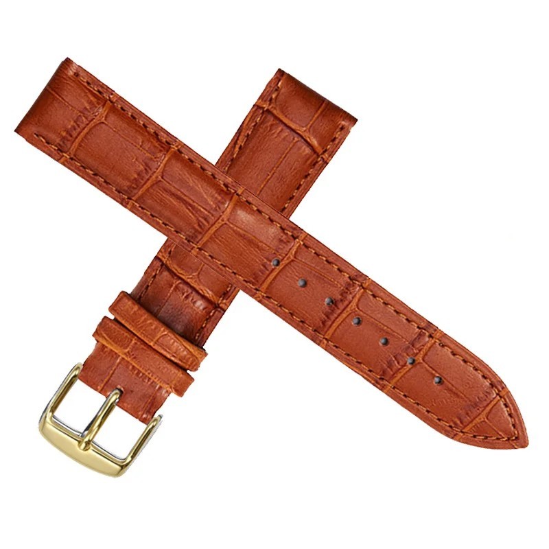 Genuine Leather Mens Watch Strap Band Brown Black 12mm 14mm 16mm 18mm 20mm 22mm