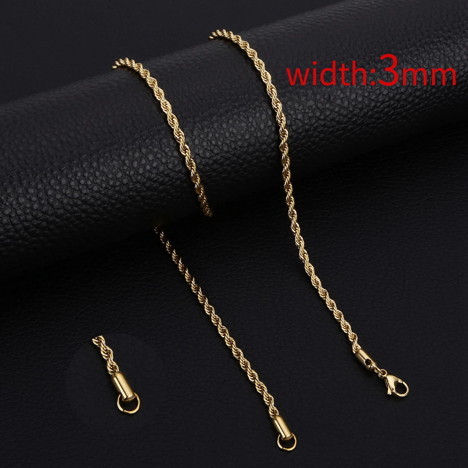 18K Gold Filled Cable Chain Necklace 1mm 2mm 2.4mm 16-24 Inch Womens Mens Jewelr
