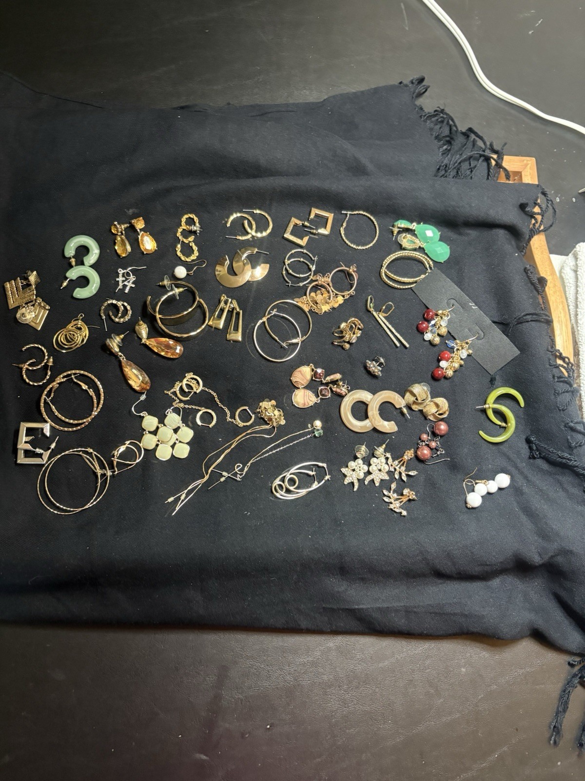 Ladies Fashion Earrings In Bulk, Assortment Hoops Dangles Rhinestones Etc.