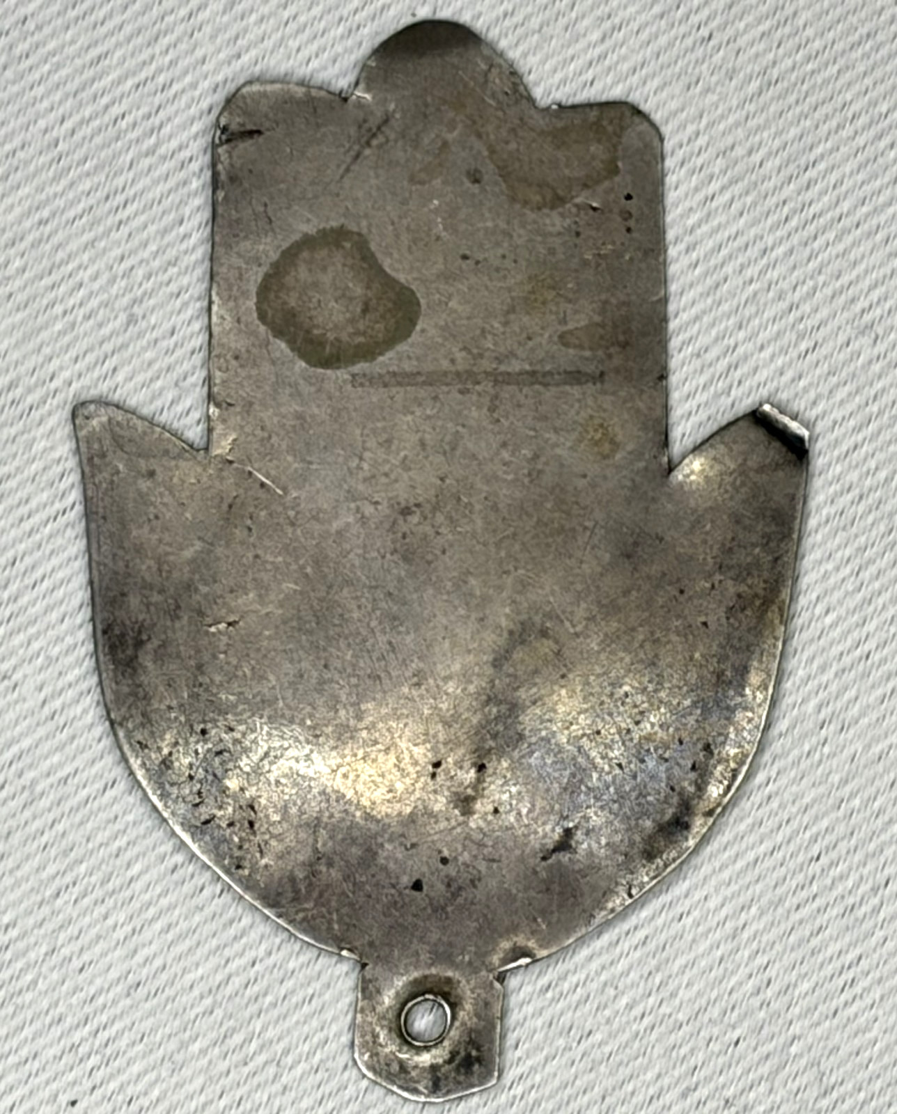 Vintage Moroccan Hamsa Hand Silver Tone Evil Eye Protection Amulet