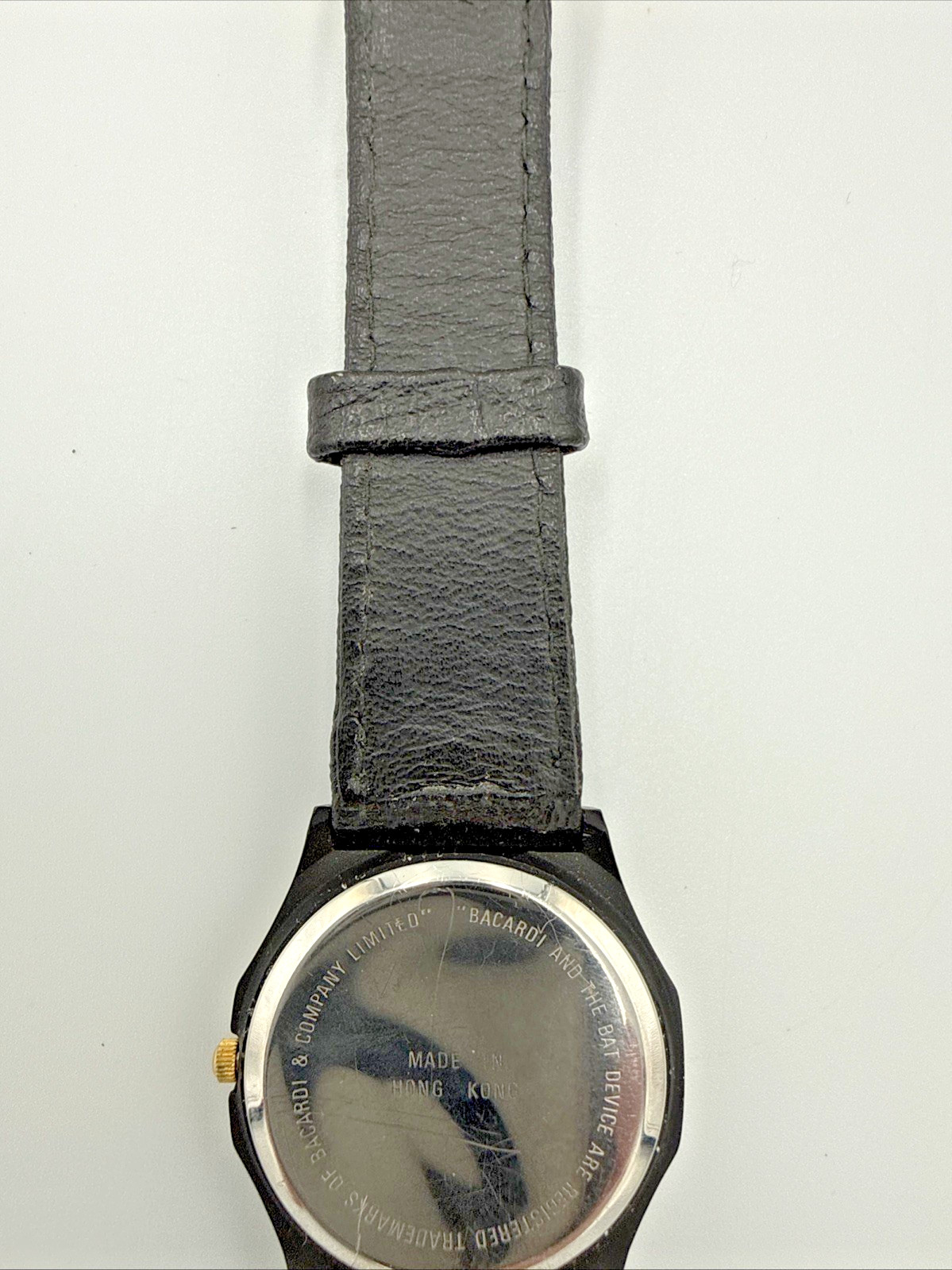 Vintage 80s Bacardi Rum Promotional Quartz Watch Octagonal Case Untested+Battery