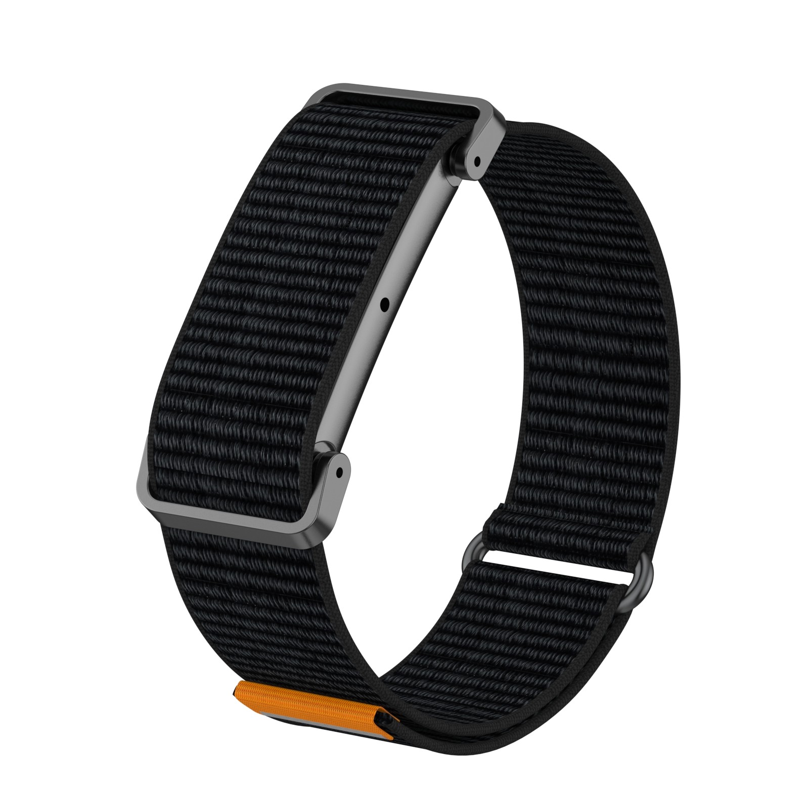 For Google Fitbit Air Breathable Nylon Adjustable Strap Bracelet W/ Metal Frame