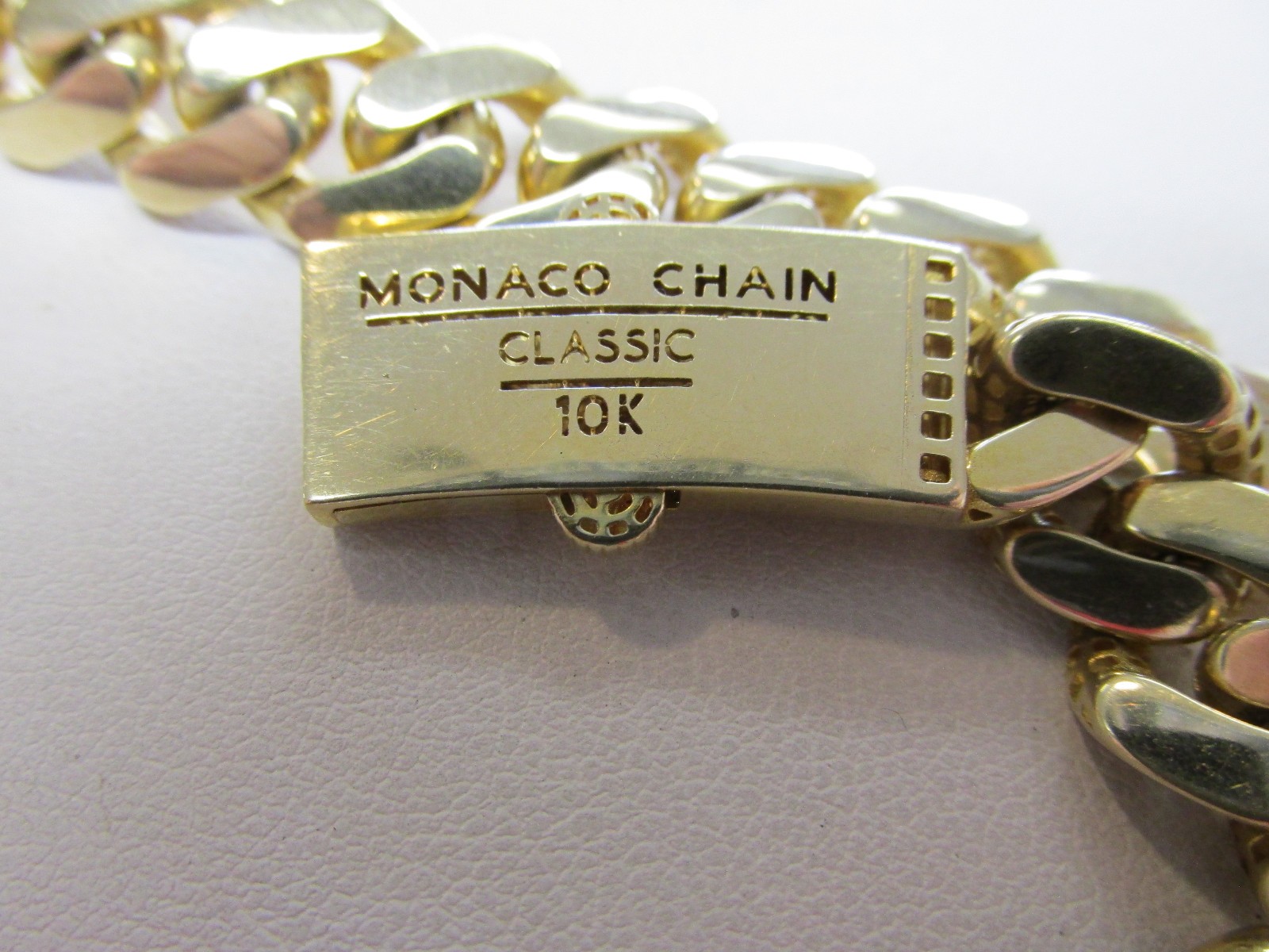 Monaco Chain Classic 10k Gold Large Cuban Link Necklace 20 inch MAKE OFFER