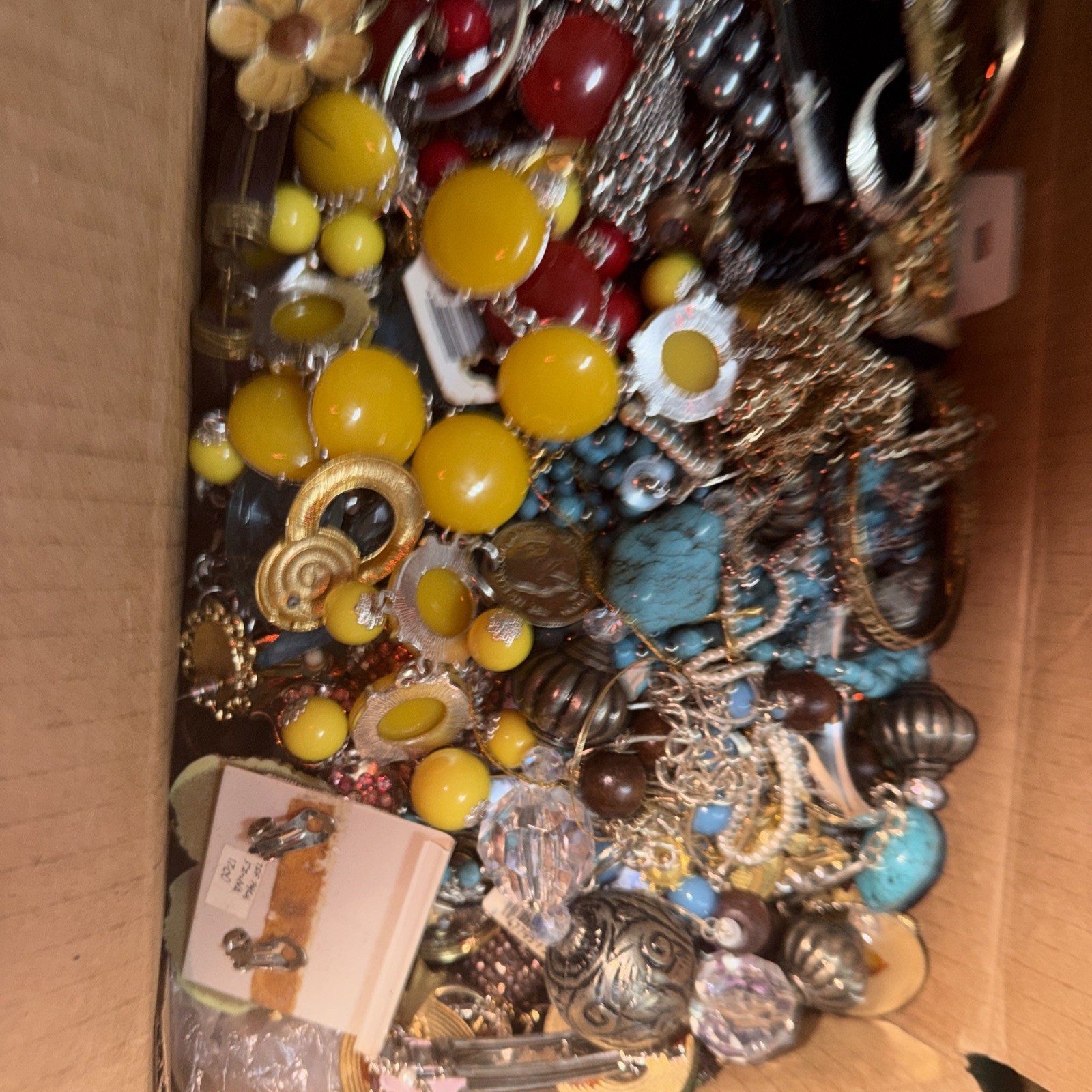 Old Unsearched Jewelry Lot VTG & Now Junk & Wear & Resell Tangled