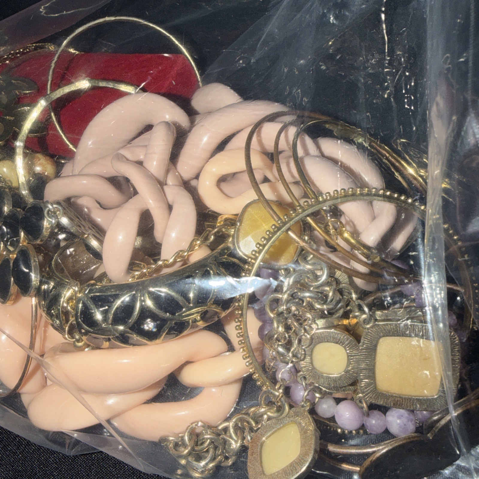 3 Pounds Unsearched Lot Jewelry Old Vintage & Modern Wear & Junk Mixed In.
