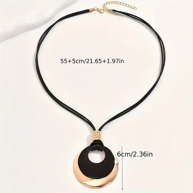 Women’s Retro Pendant Necklace Alloy Fashion Hip Hop Choker Chain Jewelry Gift