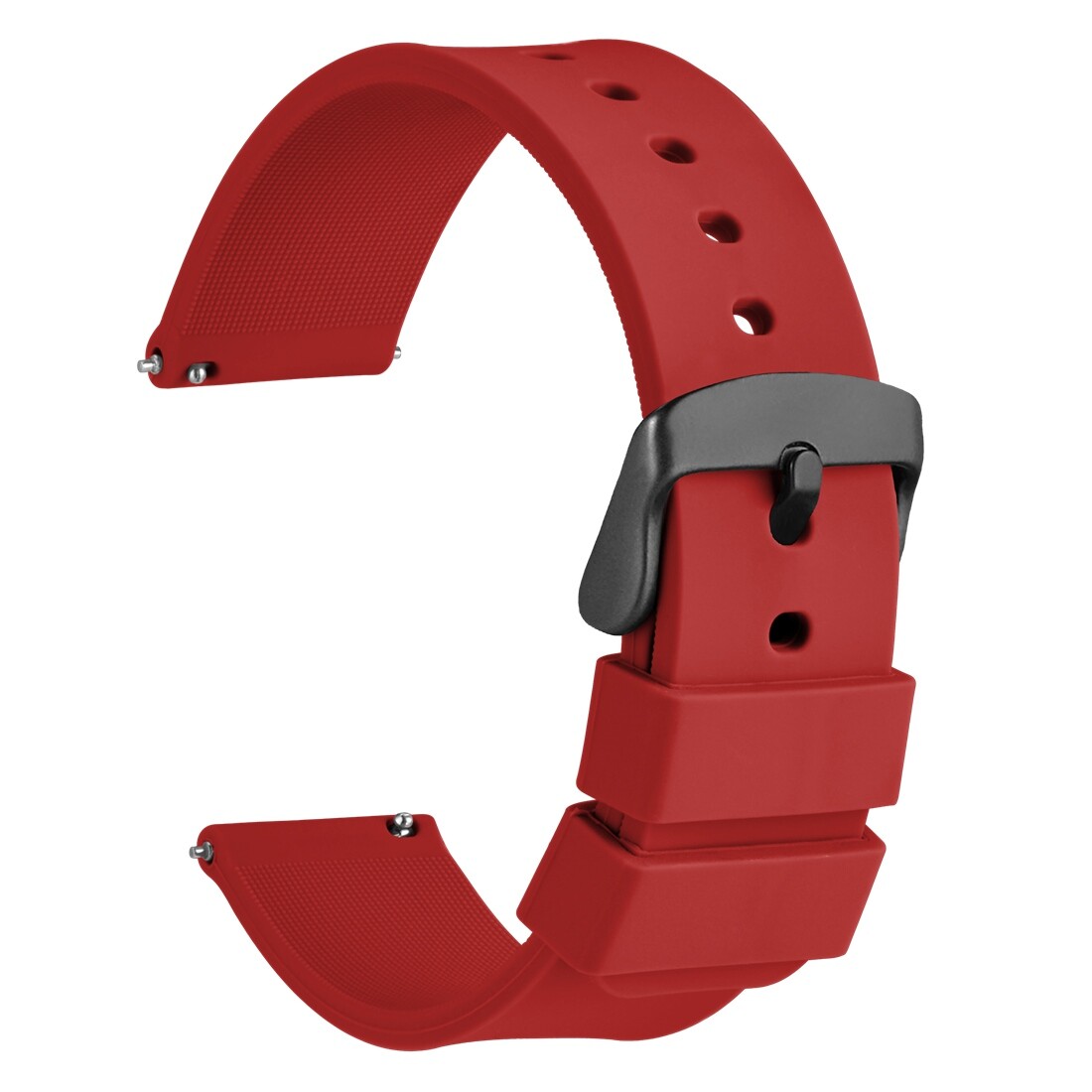 WOCCI Silicone Watch Band Rubber Straps 14mm 16mm 18mm 19mm 20mm 21mm 22mm 24mm