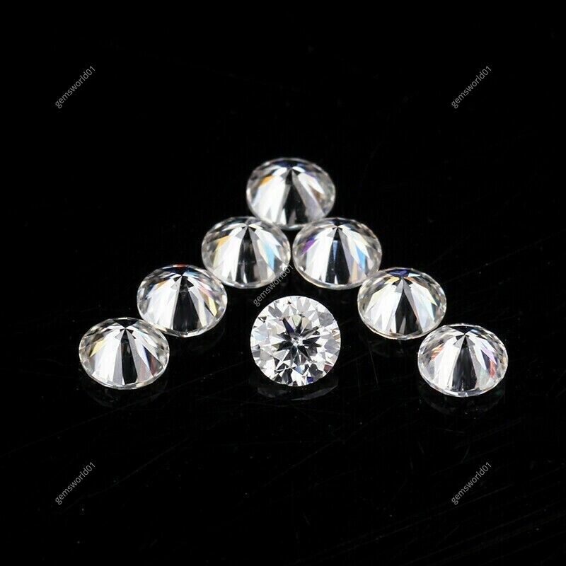 1.5 mm CVD Diamond DEF Color CVD/HPHT Lab Grown Loose Gemstones 100 PCS LOT