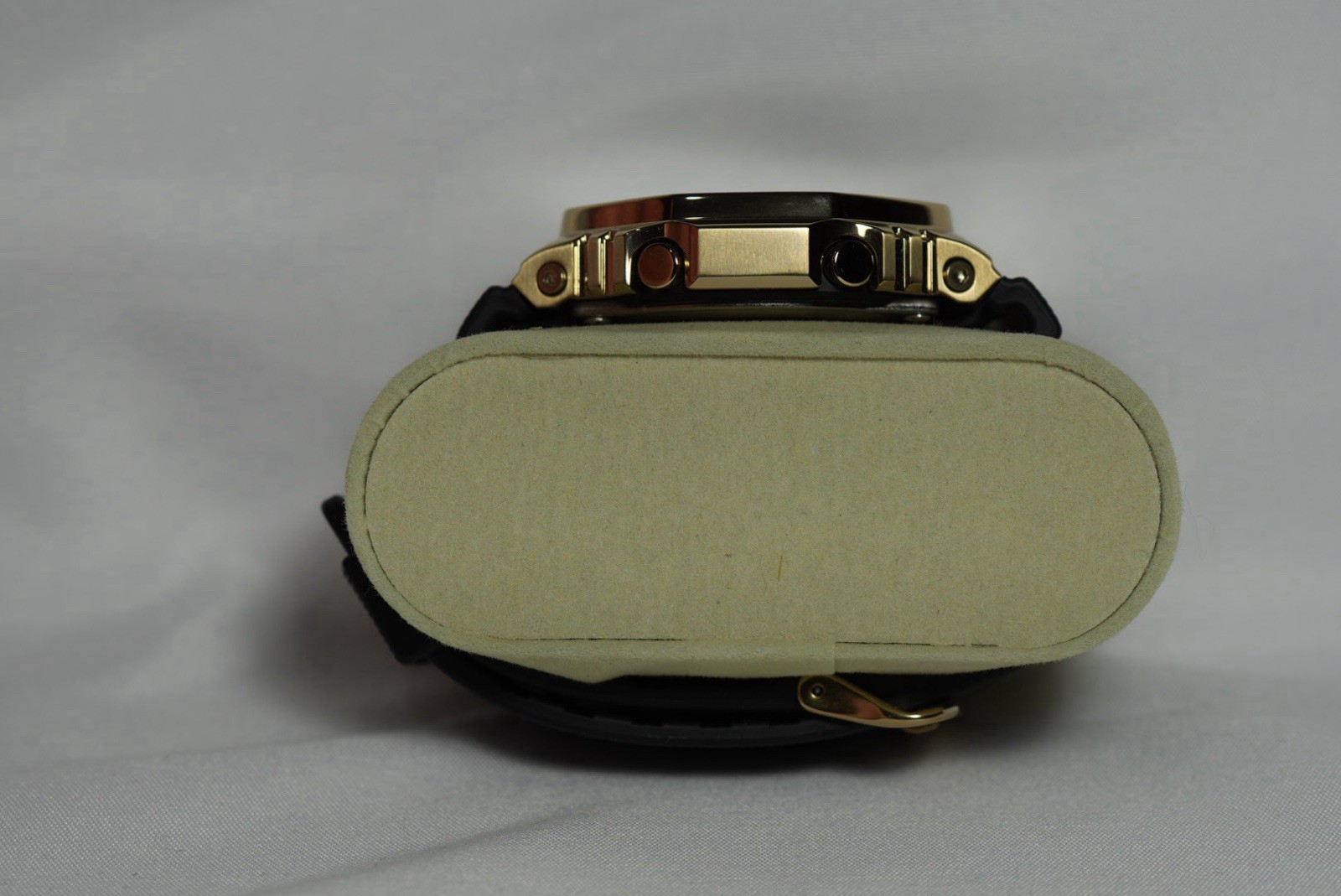Casio G-SHOCK GM-2100G Gold Octagon Case Analog-Digital Quartz Black Resin