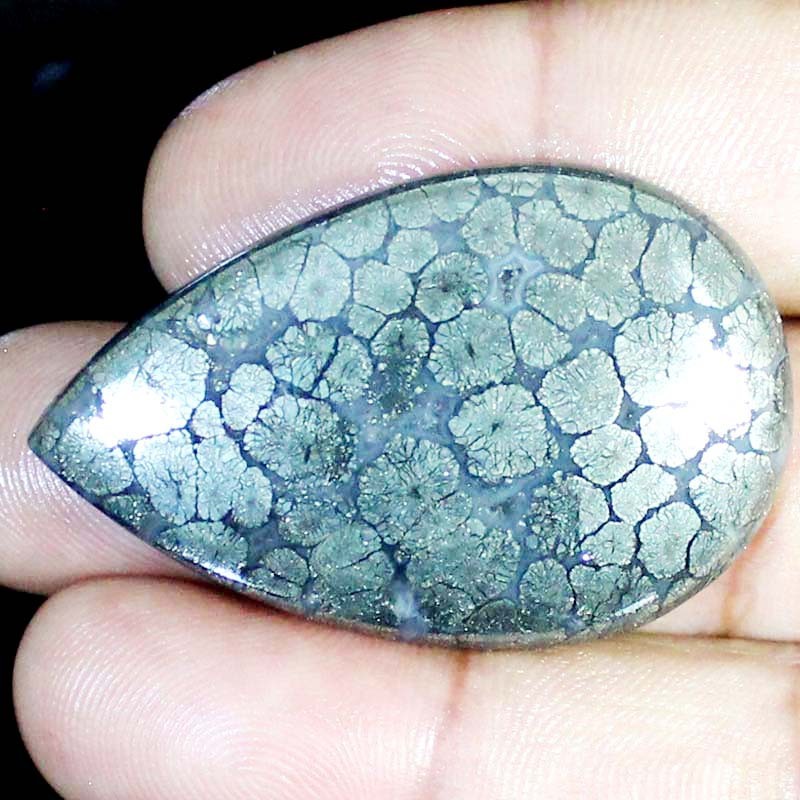 104.35CT A+ 100% Natural Indonesian Marcasite 30X48X6MM Pear Shape Gemstone BC51