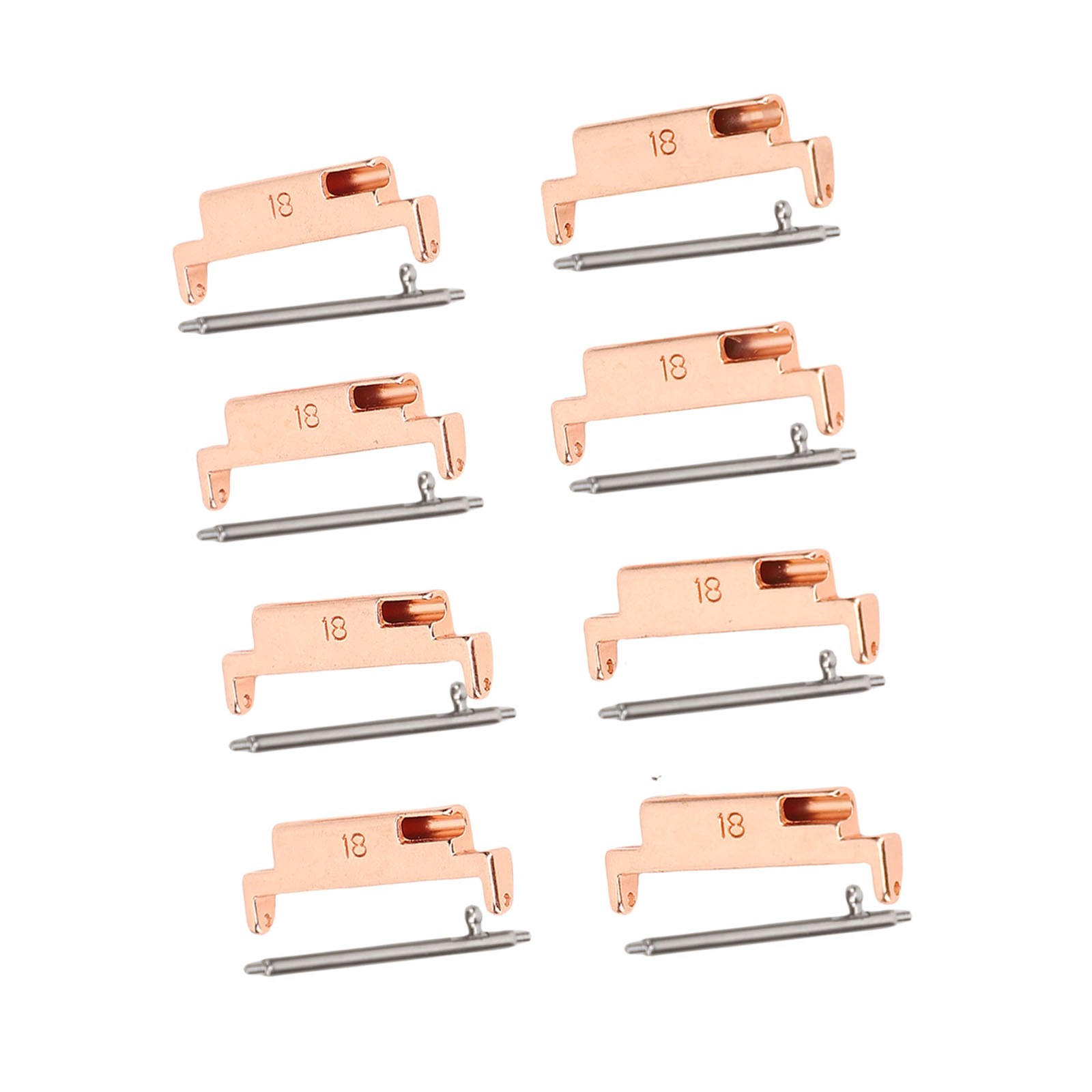 4 Pairs Band Adapters And Lugs Metal Connection Adapter For 18-22mm Watch Strap