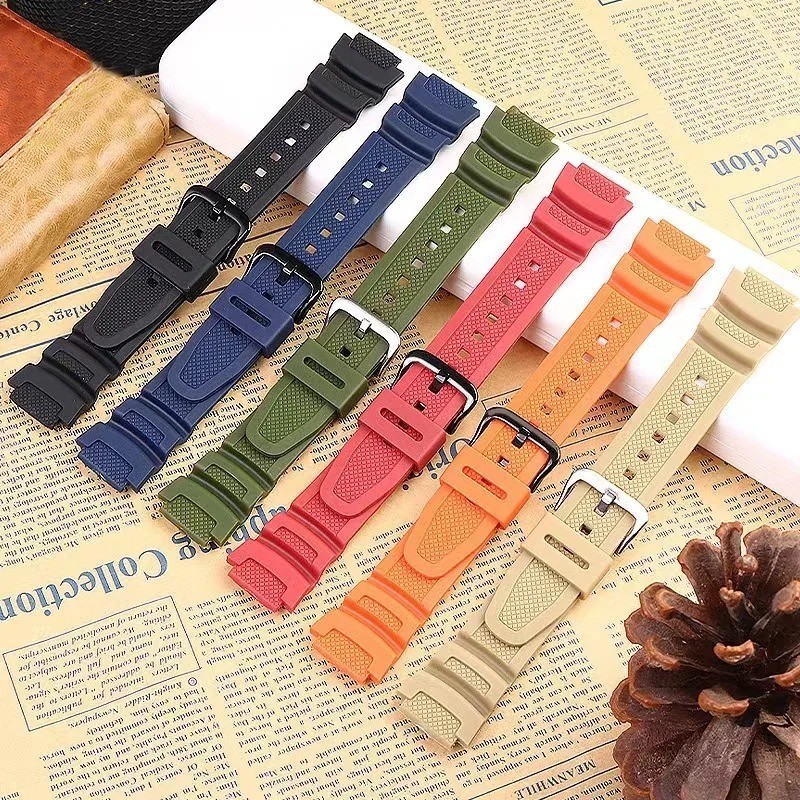18mm Rubber Watch Band Strap for Casio AE1200 AE1300 AE1000 W219