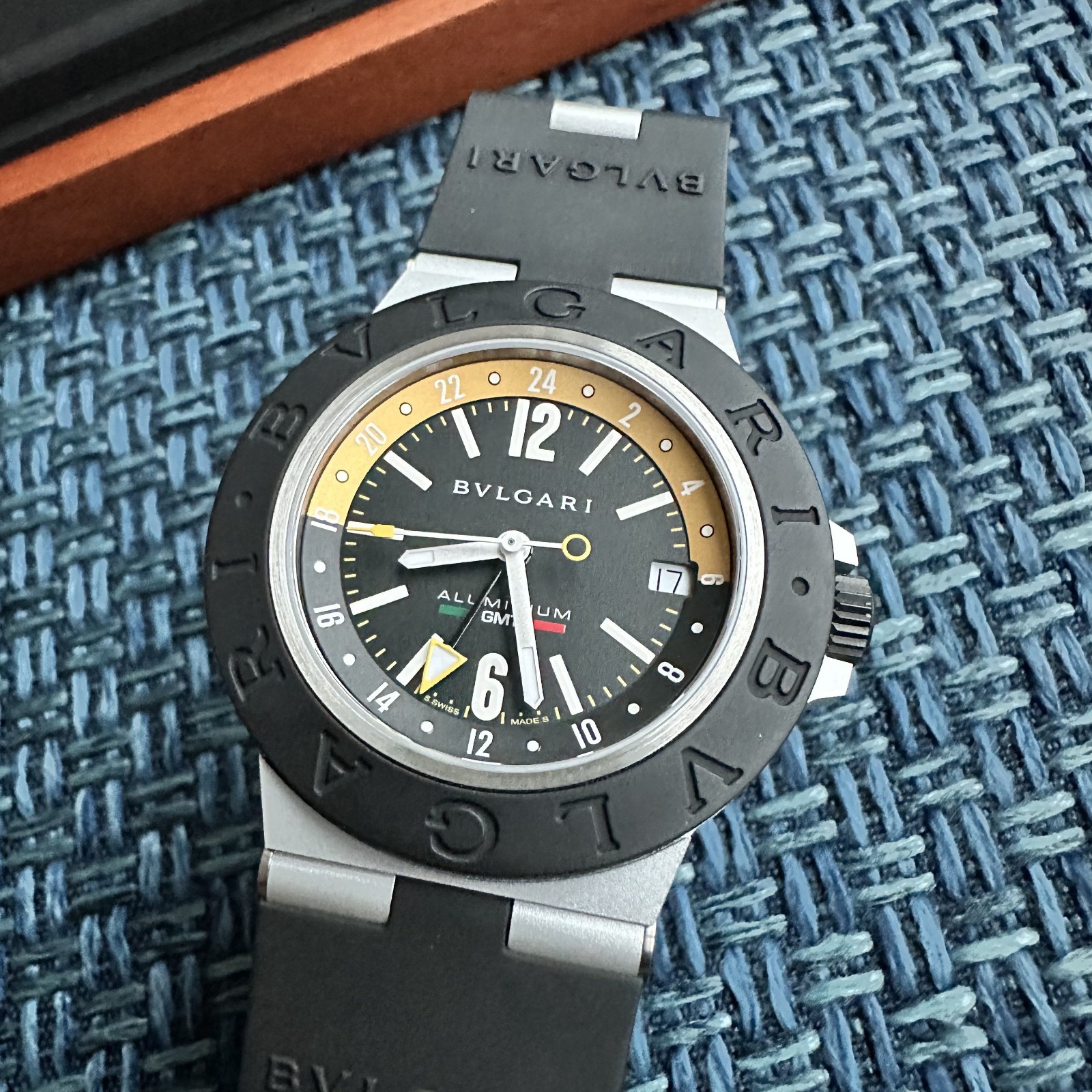 Bulgari Aluminium watch GMT Amerigo Vespucci limited