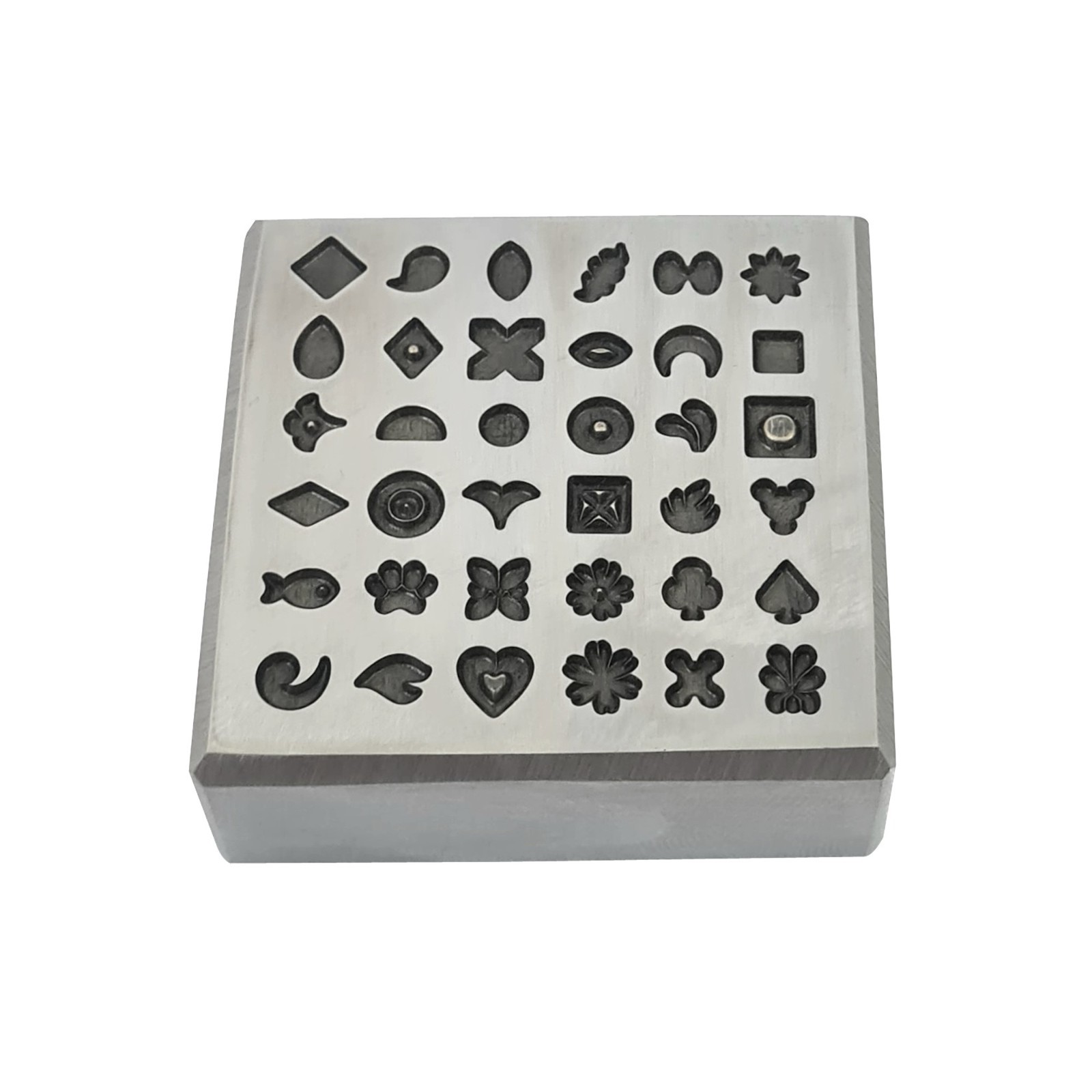 36 Impression Assorted Designs Shot Plate – Silversmith Tools – Jewelry Making