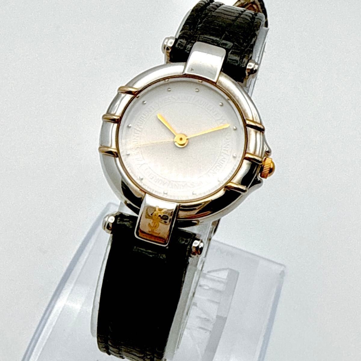 A116 item original belt YSL Yves Saint Laurent ladies watch