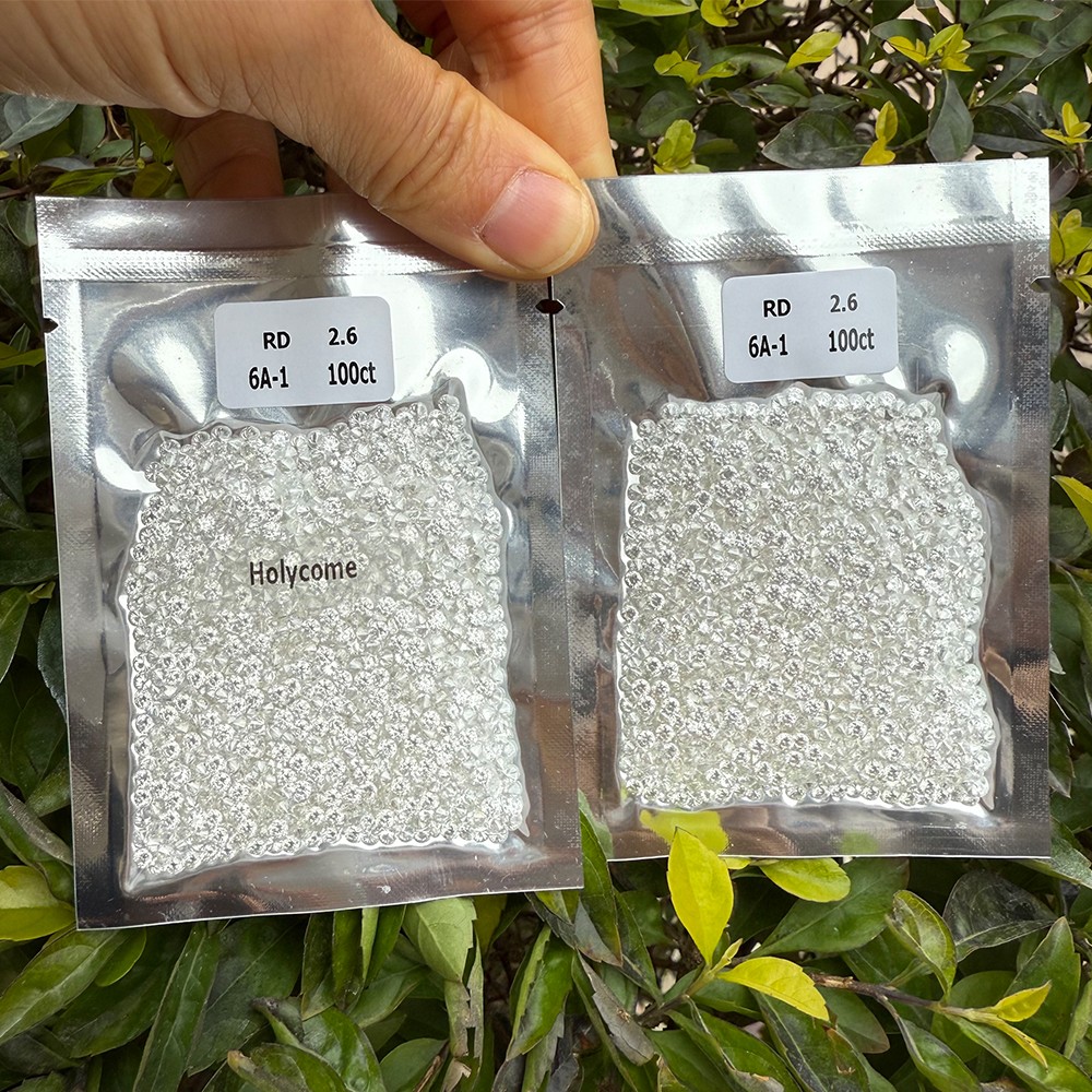 0.8~5.0mm White D Color VVS1 Round Cut Loose Moissanite Gemstone Jewelry Stones