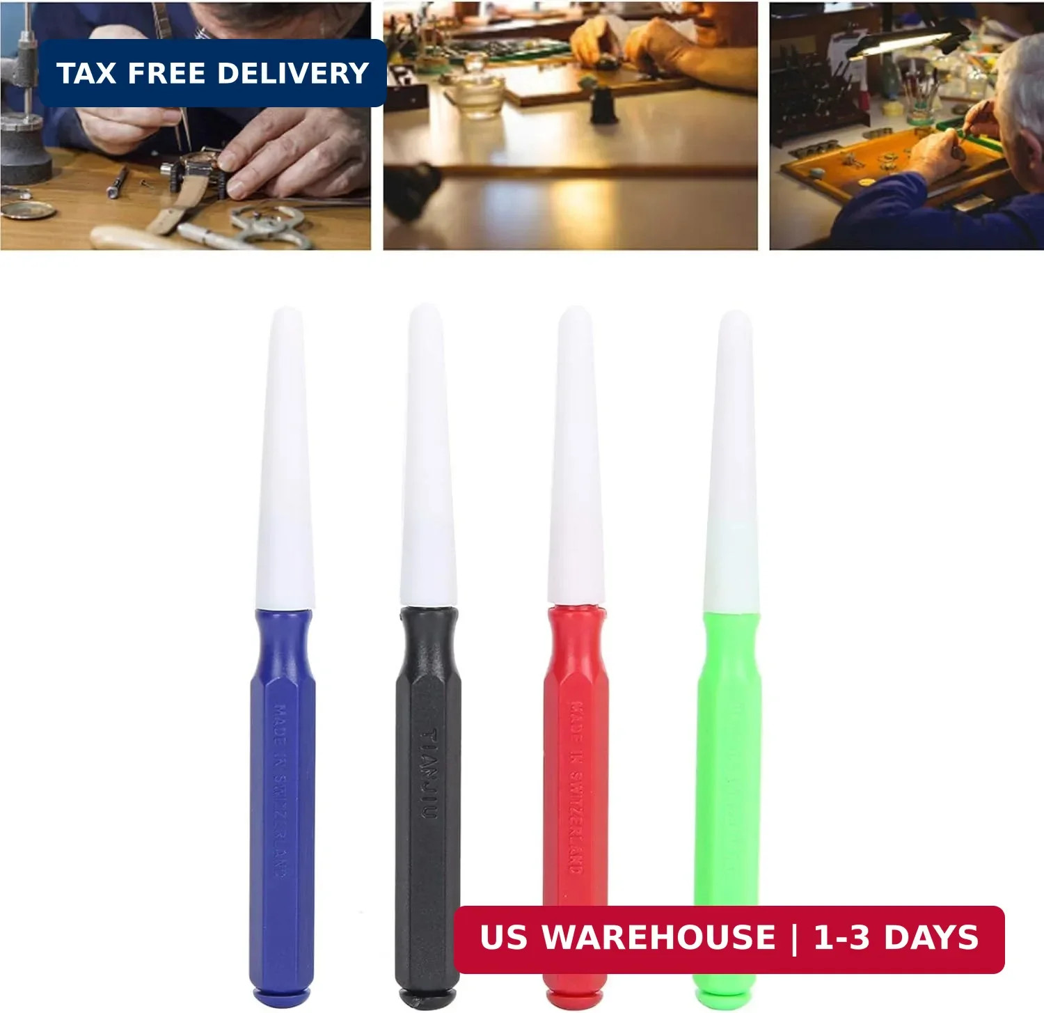 4Pcs Pen Oiler, Plastic Watch Oiler Kit, Portable Watch Oil Pen Kit with Protect