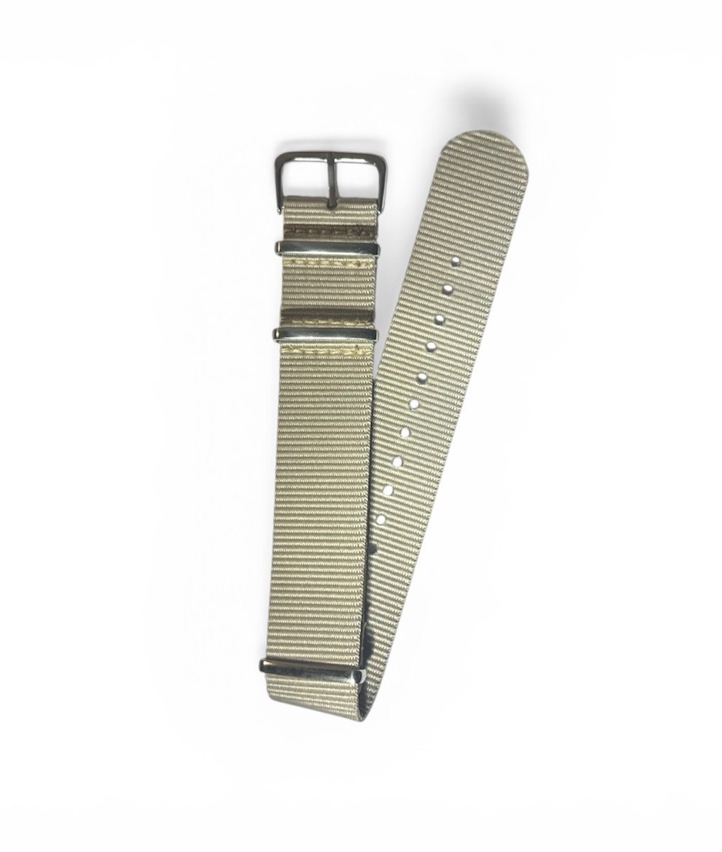 20mm-Khaki-Premium Ballistic Nylon -G10 Military Strap-Diver Sport Watch Band