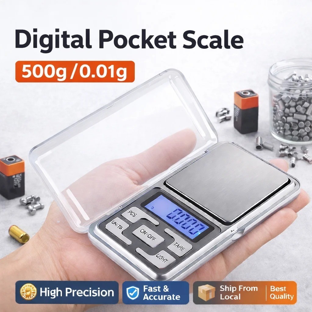 Portable 500g x 0.01g Mini Digital Scale Jewelry Pocket Balance Weight Gram LCD