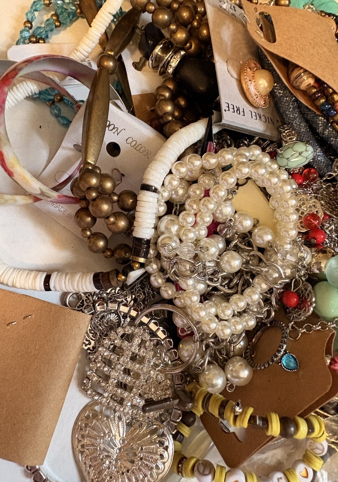 Bulk Mixed Jewelry Lot – Wearable, Craft, Resell, Junk – Vintage to Modern