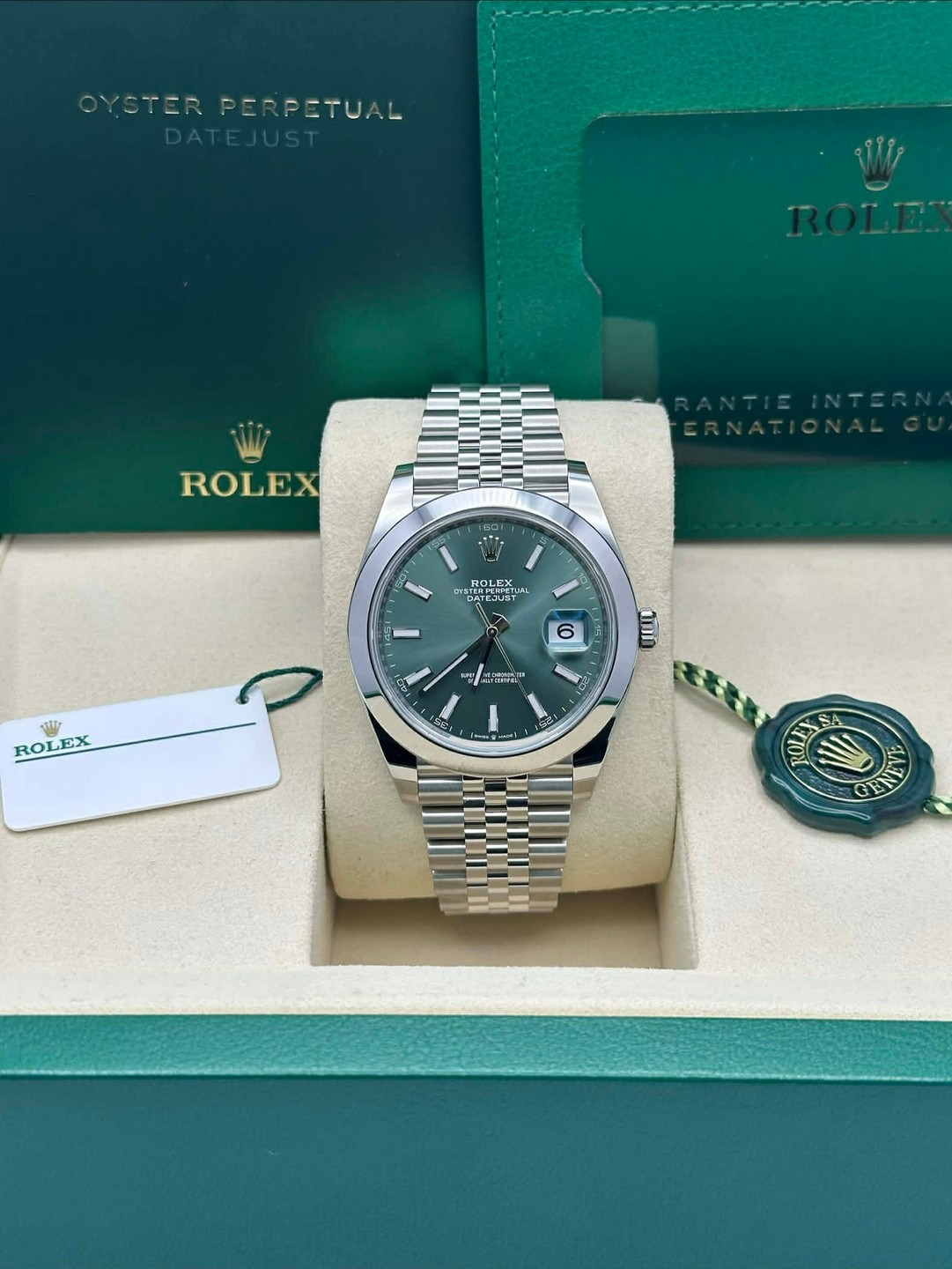 Rolex 126300 Green Jubilee