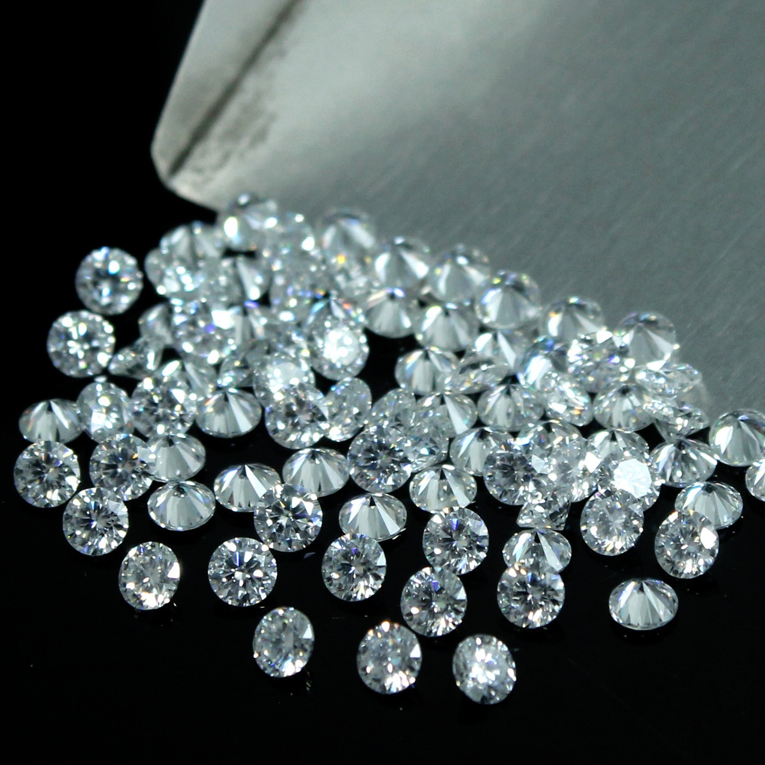 0.80 MM Round Certified 2.9 Ct Natural D Color VVS1 Brilliant Diamond 1000 Pcs