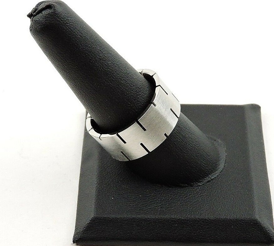 Stainless Steel Comfort Fit Wide Band Ring – Free Gift Packaging
