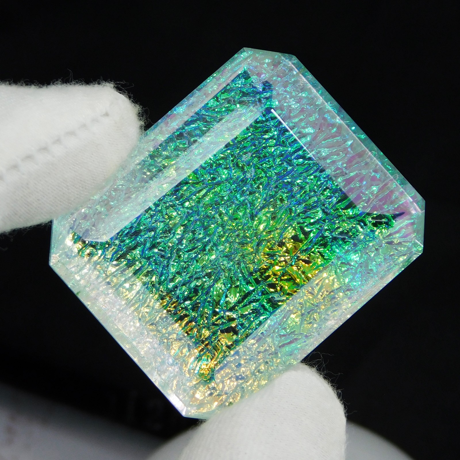 117.50 Ct Natural Monarch Fire Opal Doublet Certified Emerald Cut Loose Gemstone