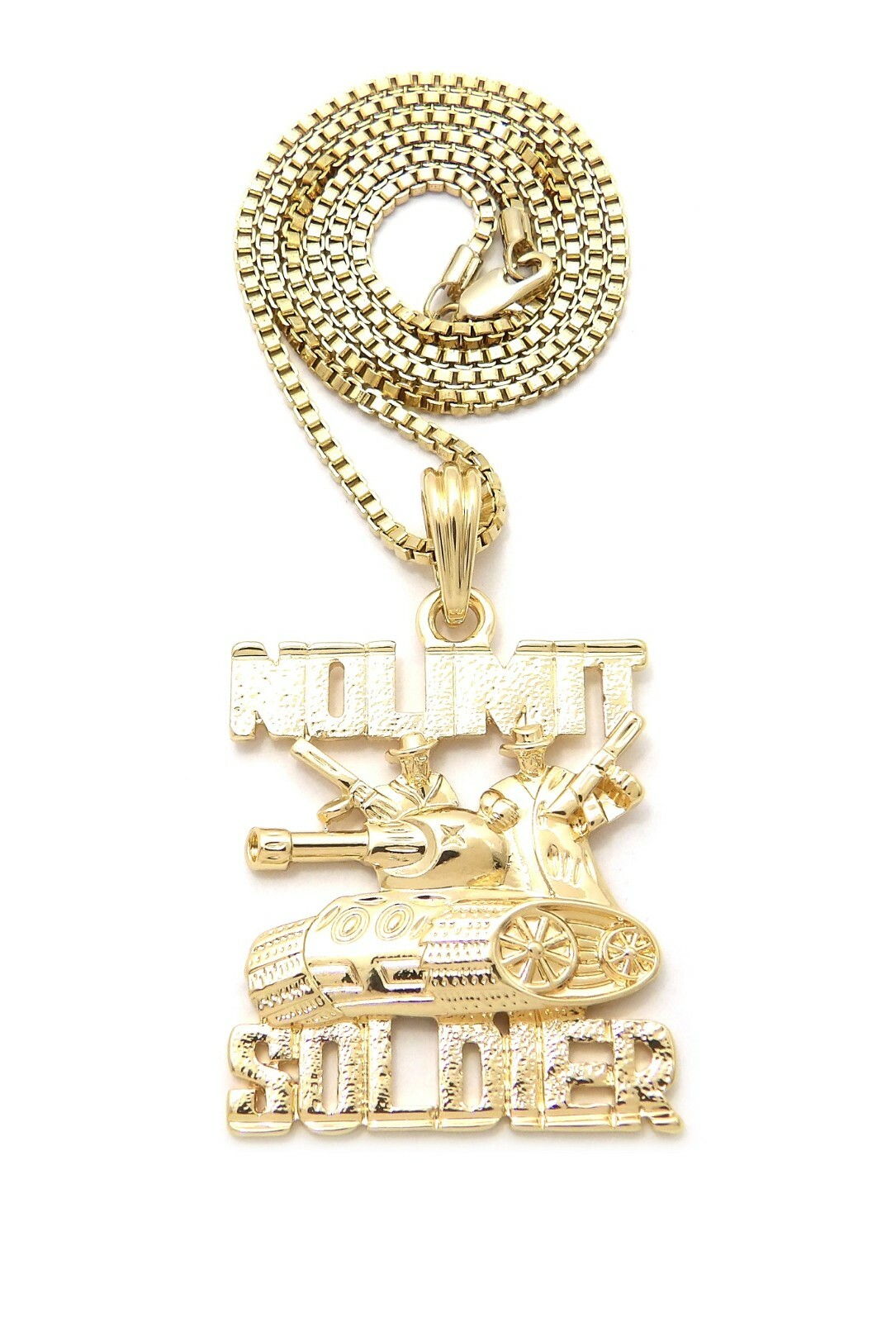 Hip Hop No Limit Soldier Military Tank Pendant 24″ Various Chain Necklace XSP787