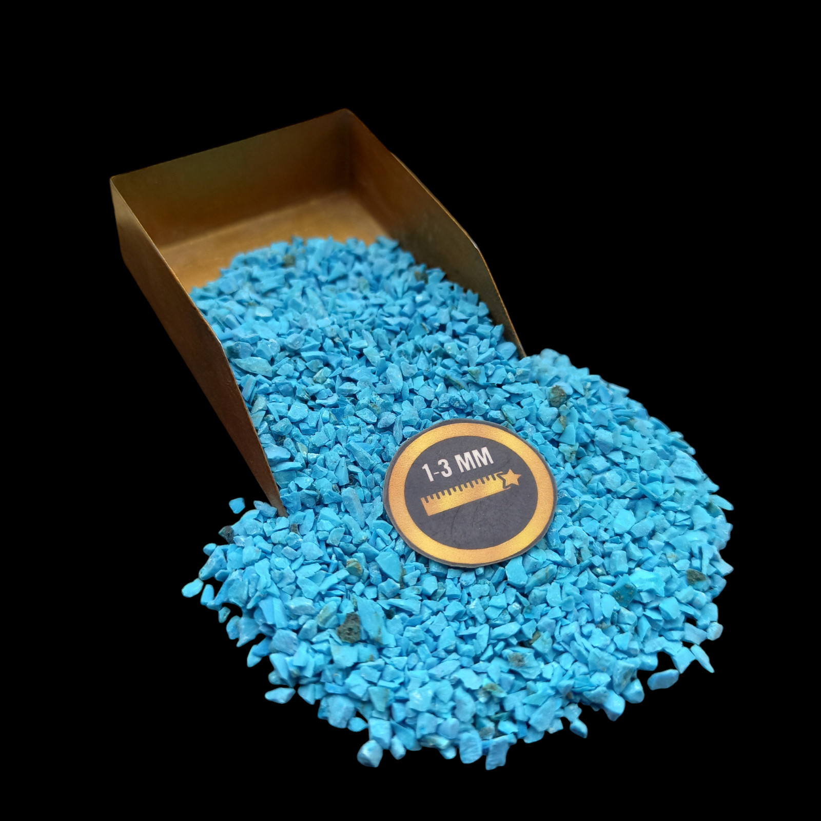 New Natural Turquoise coarse Crushed Powder For Massage Use Ring inlay
