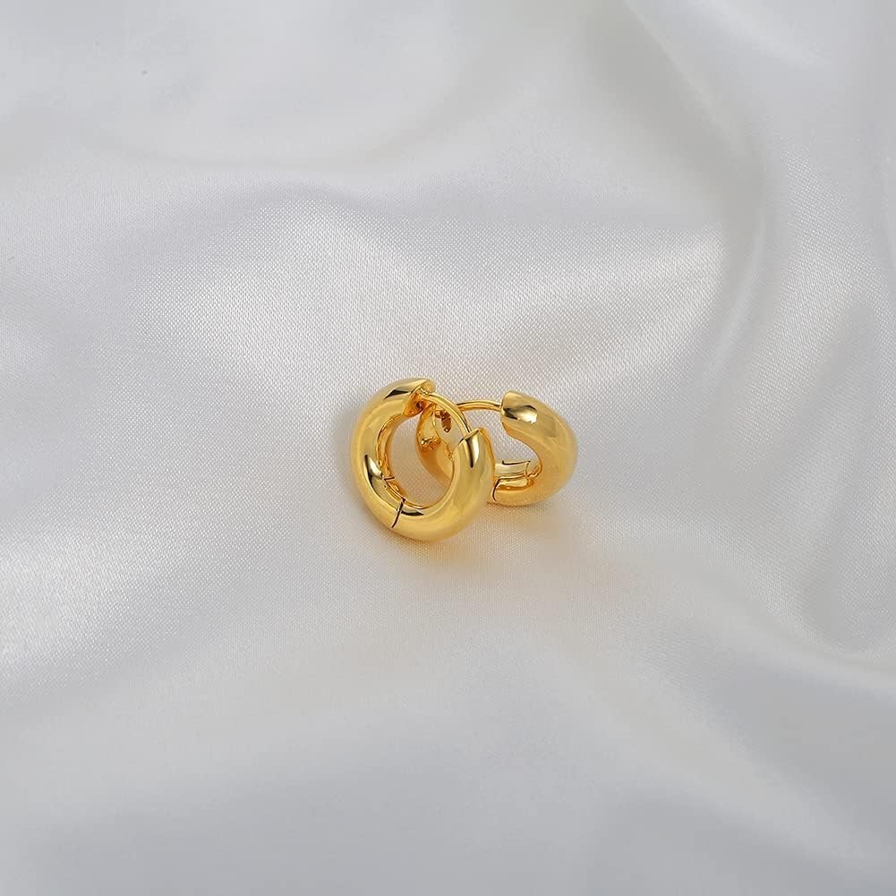 Fashion-Forward Gold Hoop Earrings for Sensitive Skin – 30 Days Guarantee