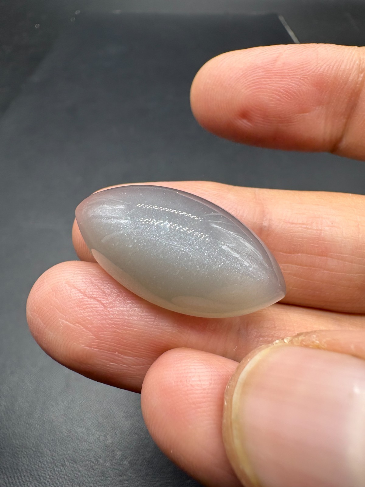 Natural Grey Moonstone Marquise Cabochon 30X15mm Loose Gemstone | 28.30 Carats