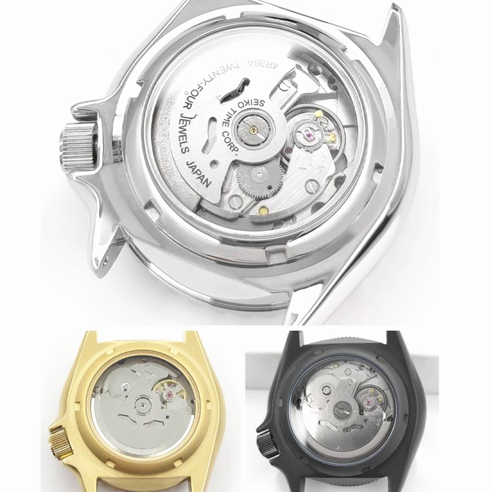33mm Transparent Sapphire Glass Watch Case For Seiko SKX007 SKX009 SKX173 Watch/