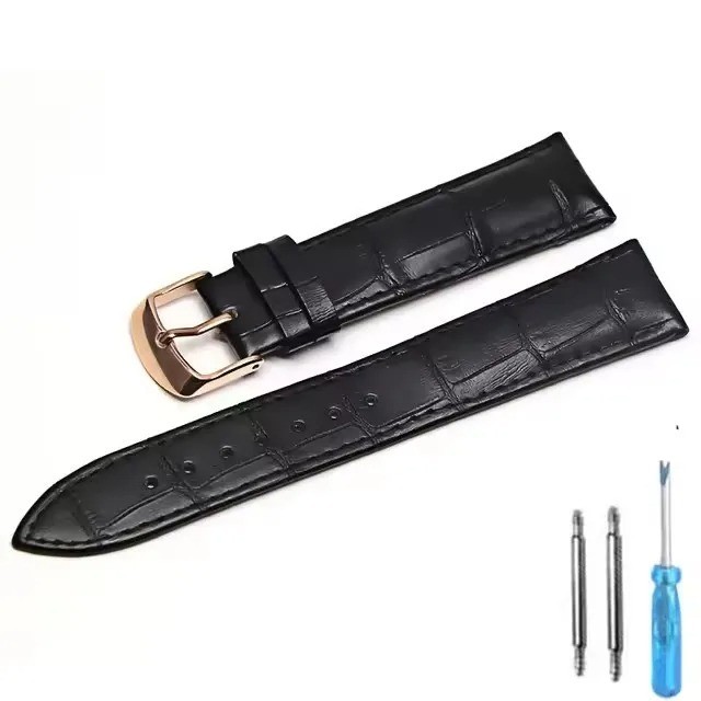 Genuine Leather Mens Watch Strap Band Brown Black 12mm 14mm 16mm 18mm 20mm 22mm