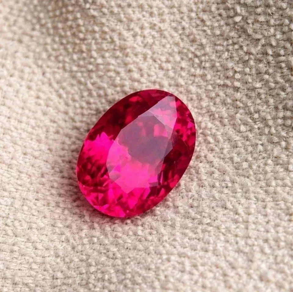 AAA 17.38 Ct Natural Elegant Ceylon Oval Pink Sapphire Loose GIE Certified Gem