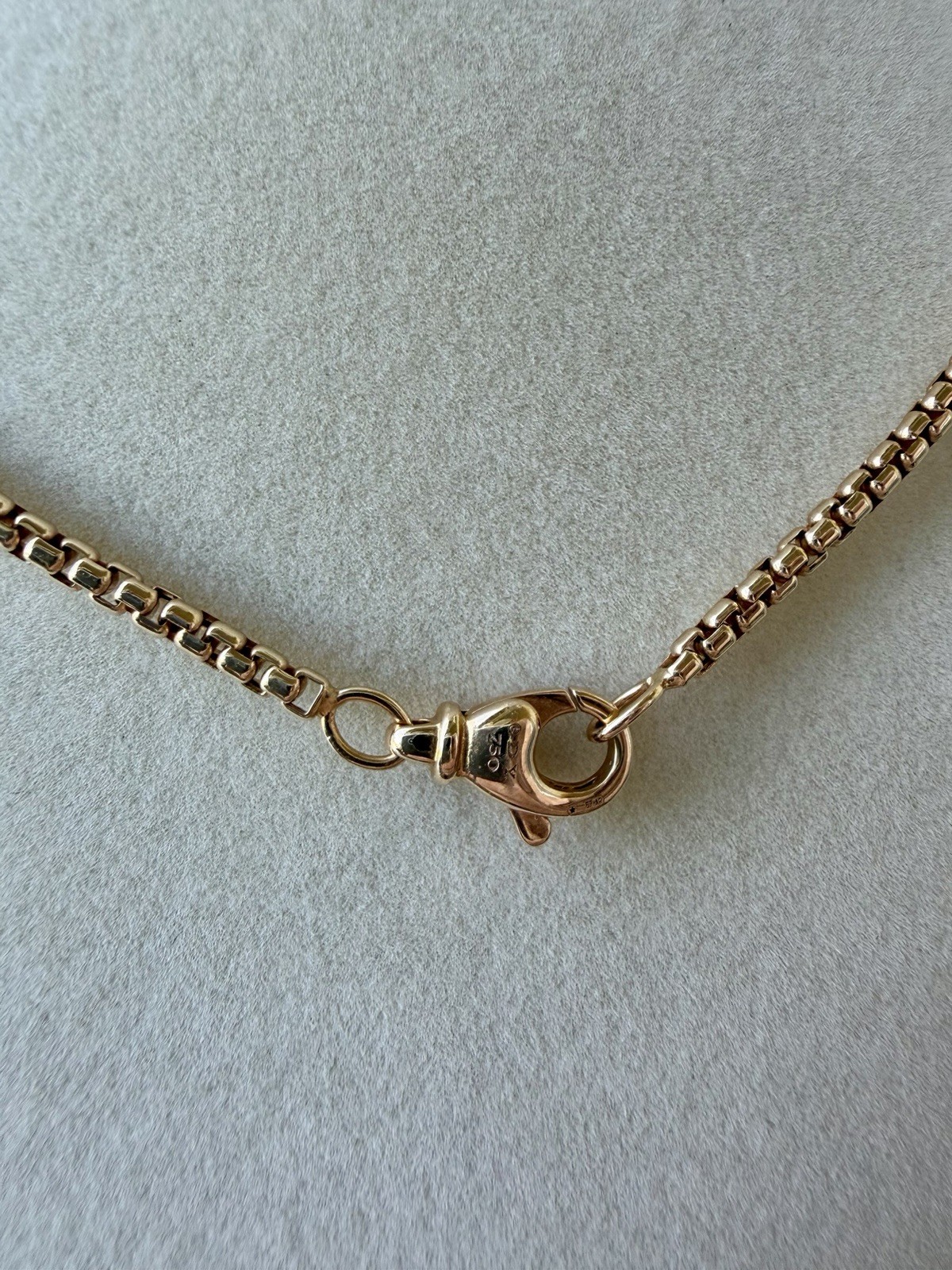 David Yurman 26in 2.7mm 18k Rose Gold Box Chain. Great Weight! Box Included.