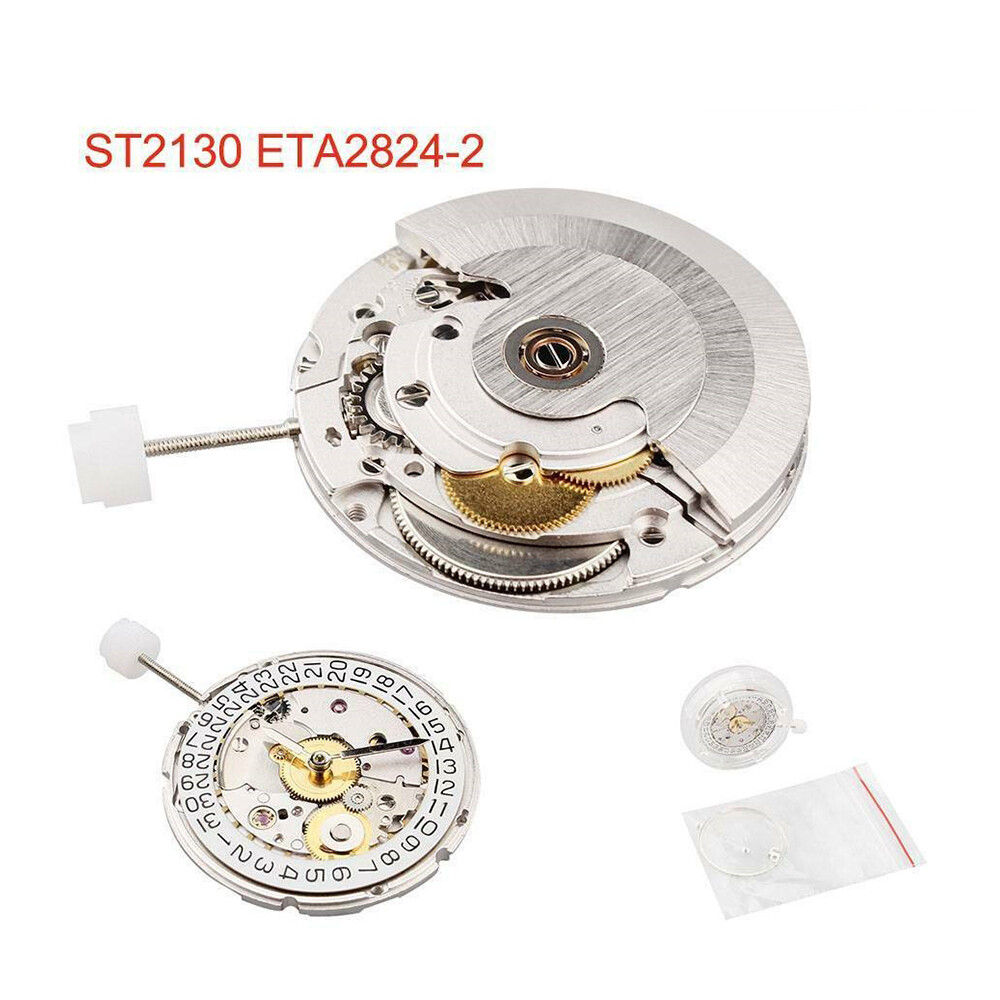 SEAGULL ST2130 CLONE ETA 2824-2 SELLITA SW-200 PERLAGE MOVEMENT H3 Date WHITE