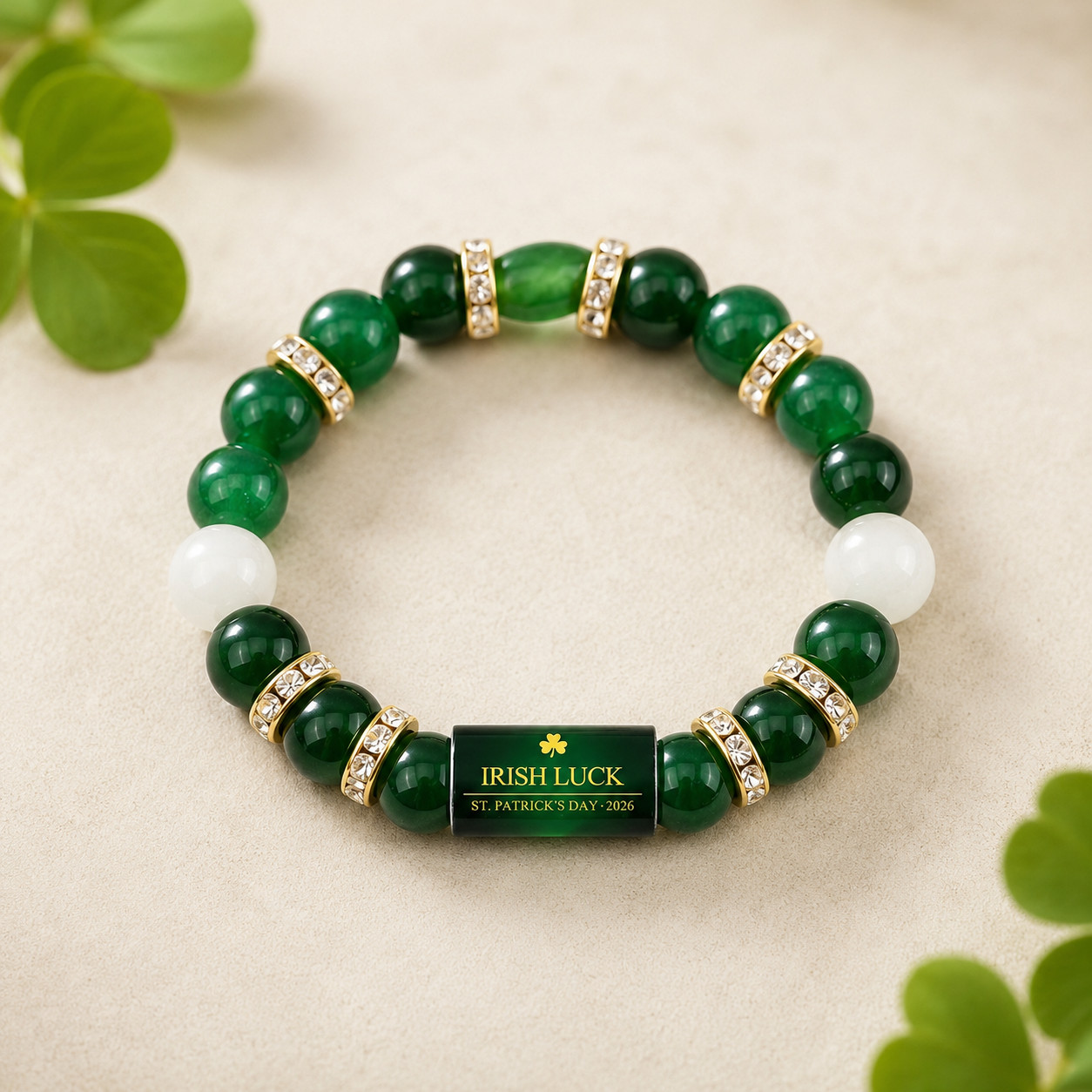 Irish Luck Bracelet – Money Attract Wealth,Abundance and Perfect Good Luck Gift