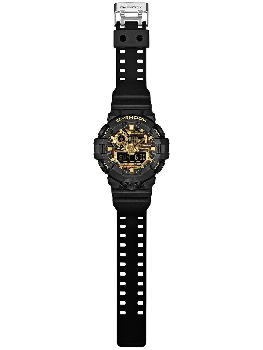 CASIO G-Shock GA-700CF-1AJF Mens Watch Black Resin Sport Quartz 2020-Now New