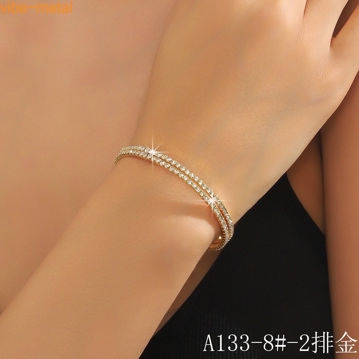 Sparkling Crystal Oval Chain Bracelet, Elegant Women’s Jewelry for Mother’s Day