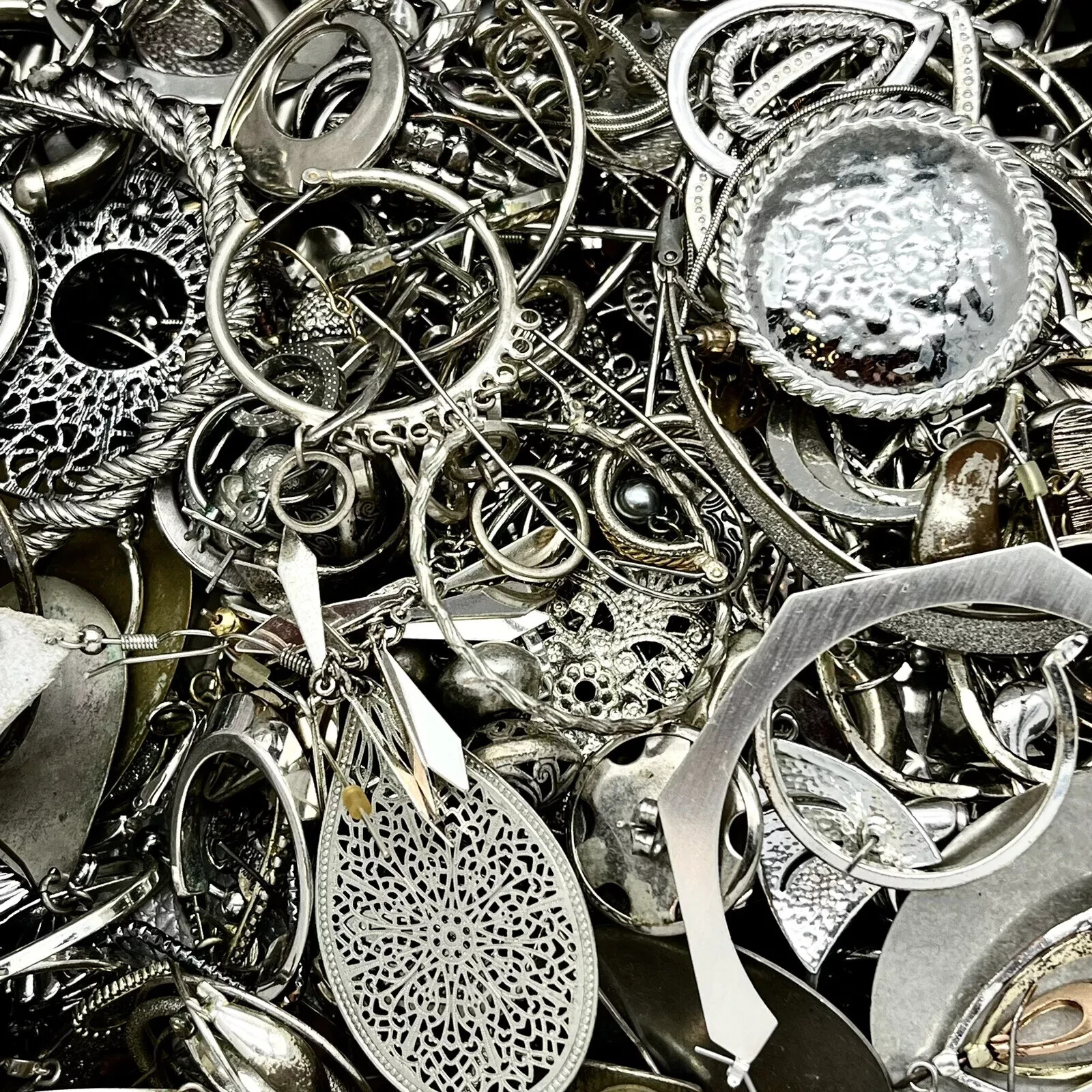 Jewelry 1 LB WEARABLE Bulk Lot Estate Vintage to Modern Costume-#FT5558