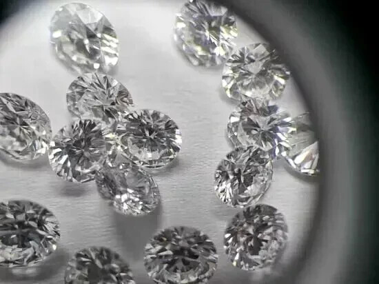 101 PCS Loose Lab Grown CVD Diamond 3.00 MM Round D Color, IF CLARITY Certified