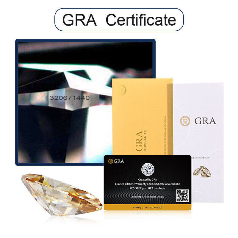0.1CT~5.0CT Pink Color Moissanite Loose Stone Fancy Cut GRA Certificate Gemstone
