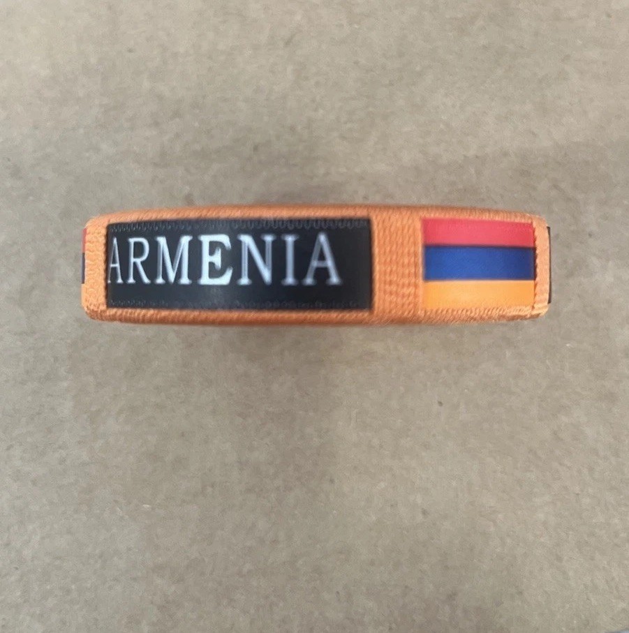Armenia Bracelet – Orange – Bendable – Cotton – Brand New Without Tags – 2.5”