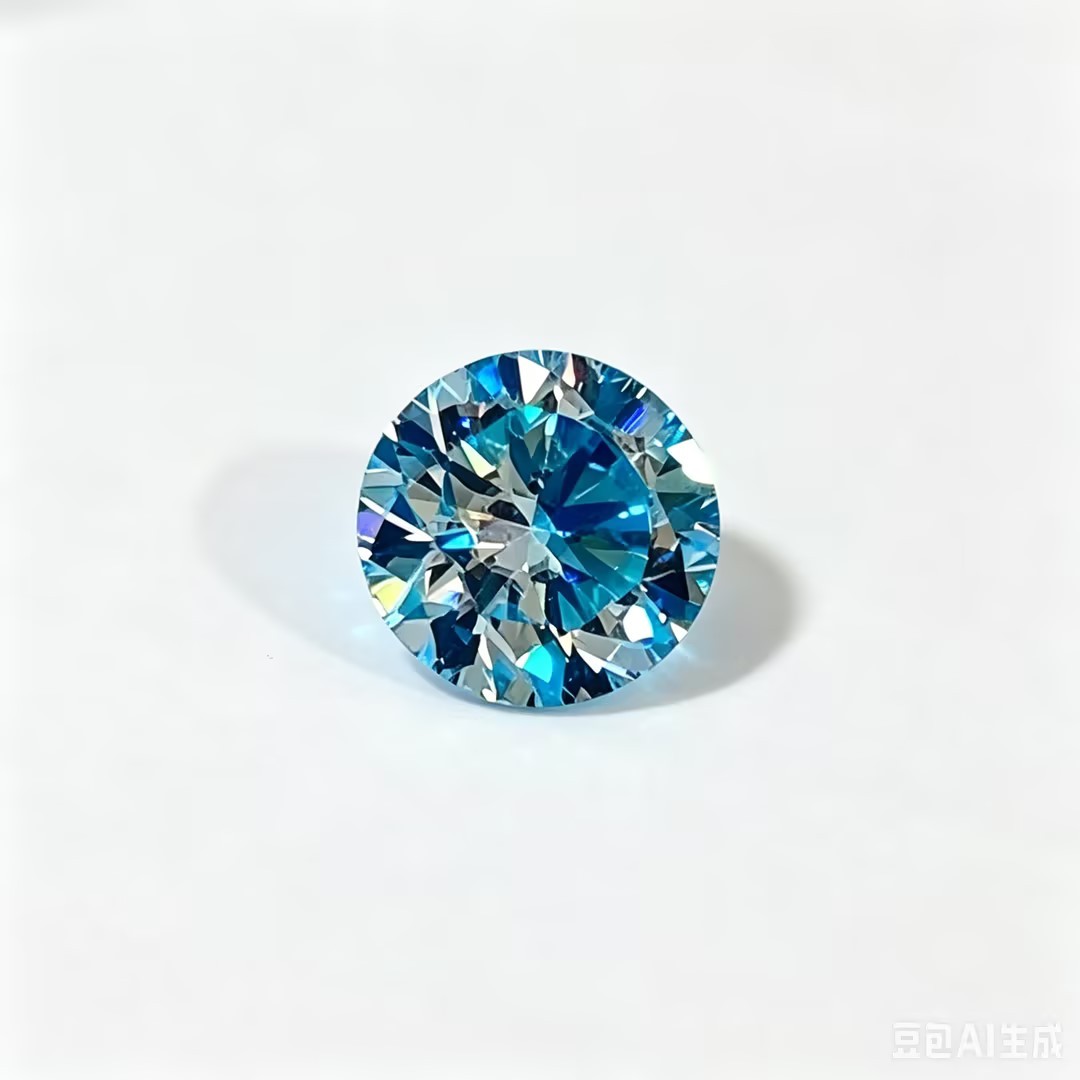 0.5-3ct Four Colors Moissanite Loose VVS1 Round Cut Bulk Gemstone For Setting