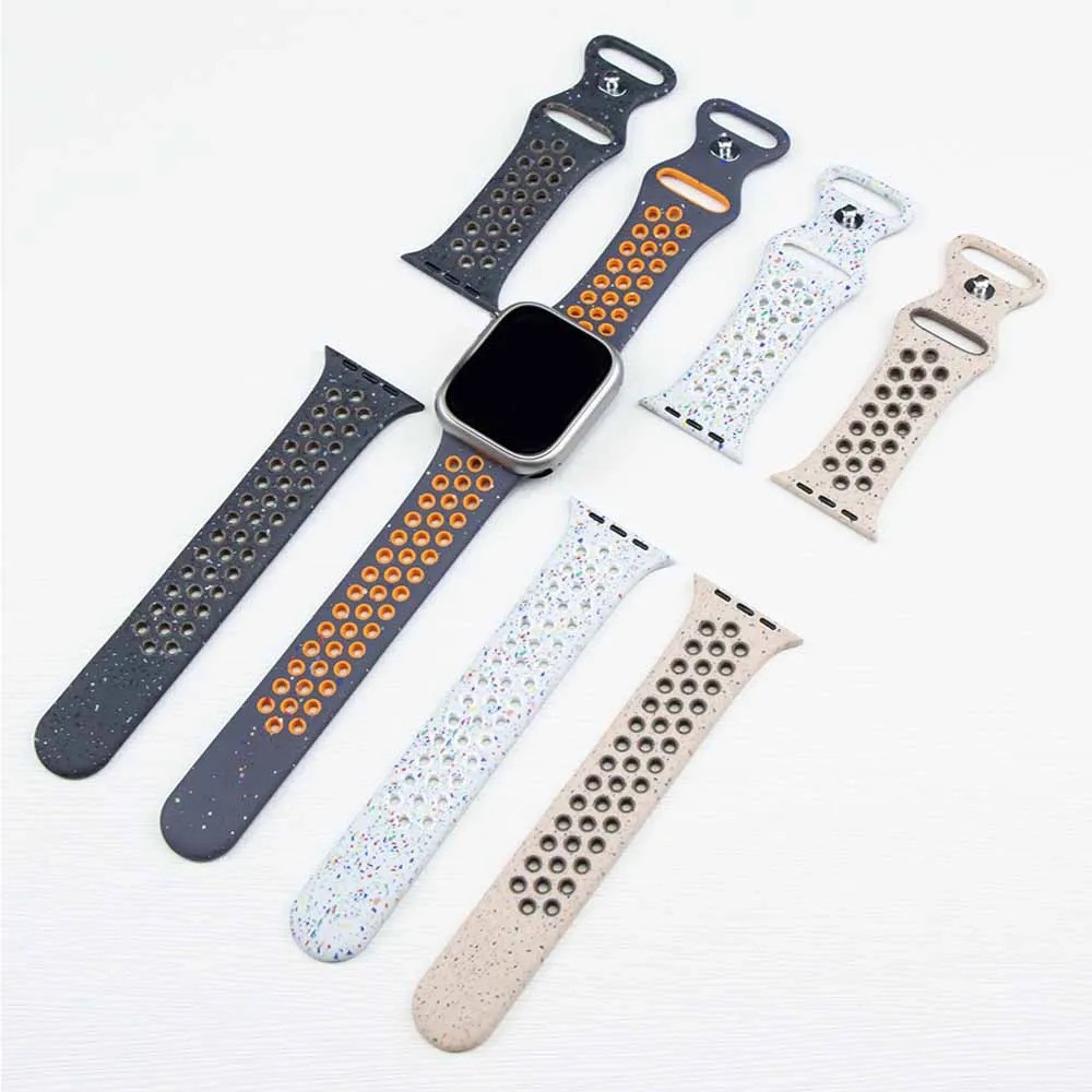 Sport Silicone Band for Apple Watch 11 10 9 8 7 Ultra 3 SE 41/42/44/45/46/49mm