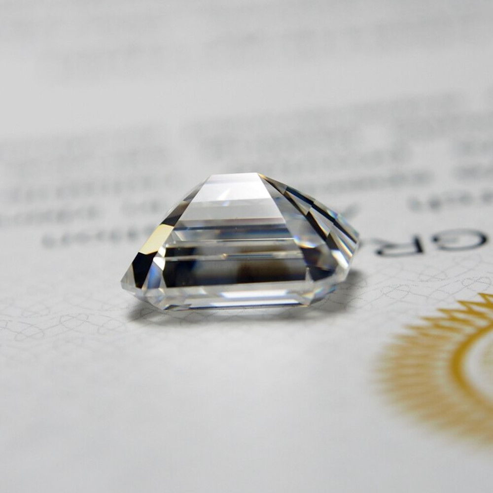 US 2-14mm GRA Certified Loose Moissanite Emerald Cut Stones D VVS1 All Sizes