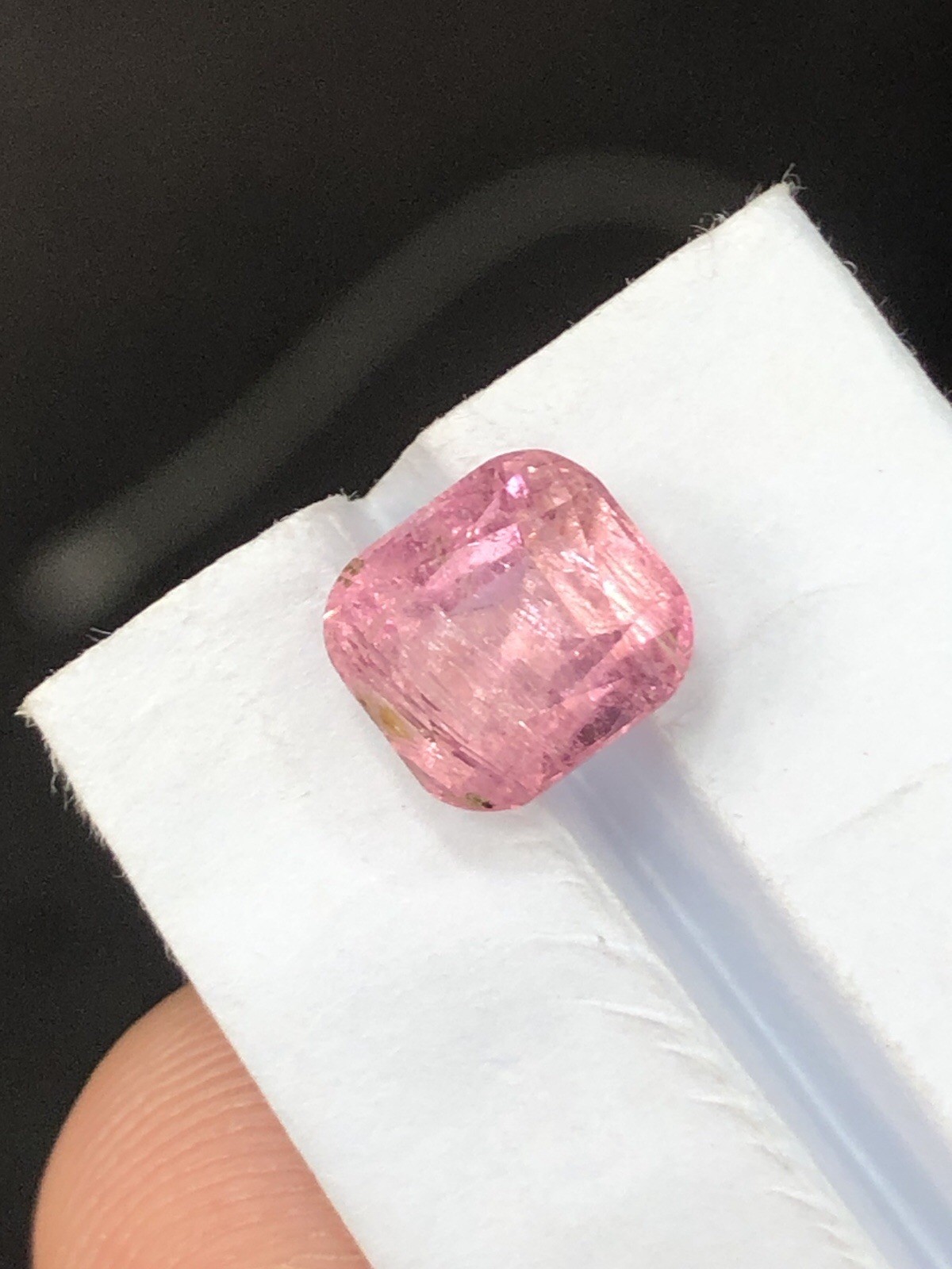 2 Ct Pink Tourmaline | Pink Afghan Tourmaline | Untreated Cushion Cut